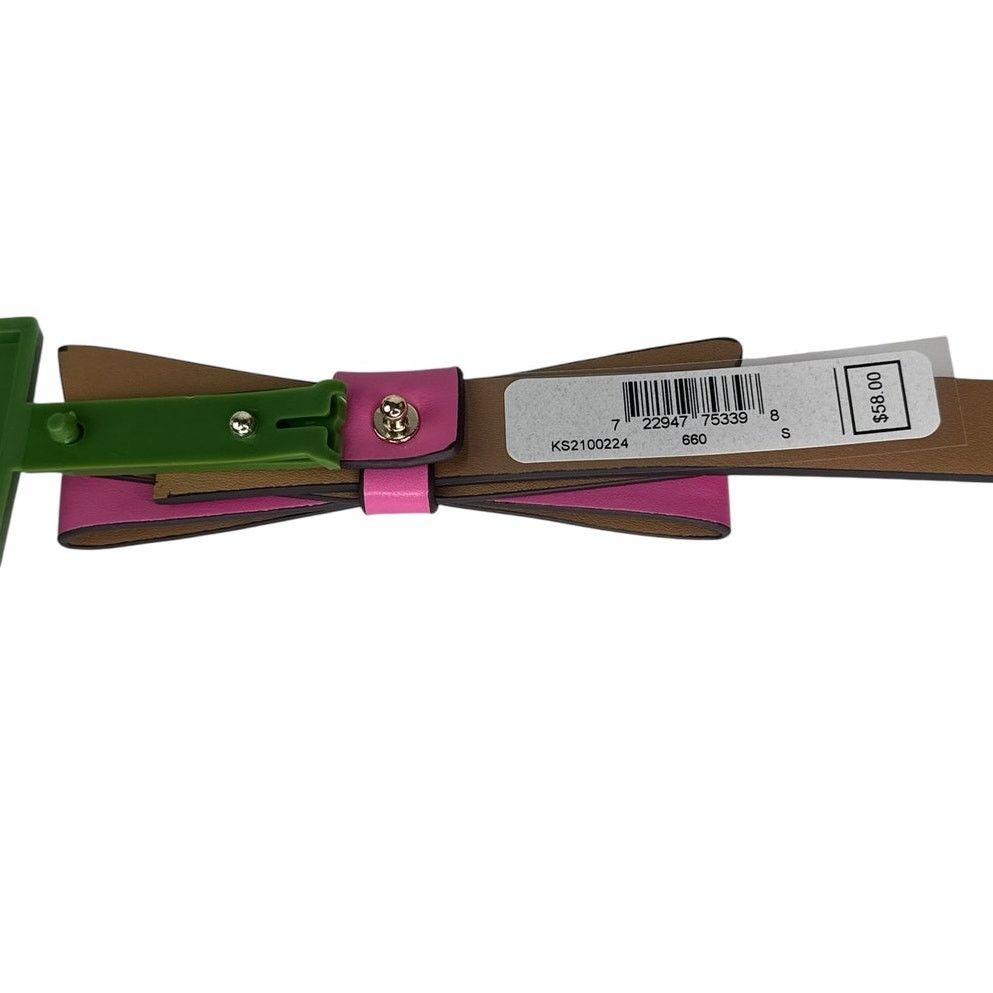 Kate Spade Kate Spade Bow Leather Belt in Pink X Large Size ONE SIZE - 3 Thumbnail