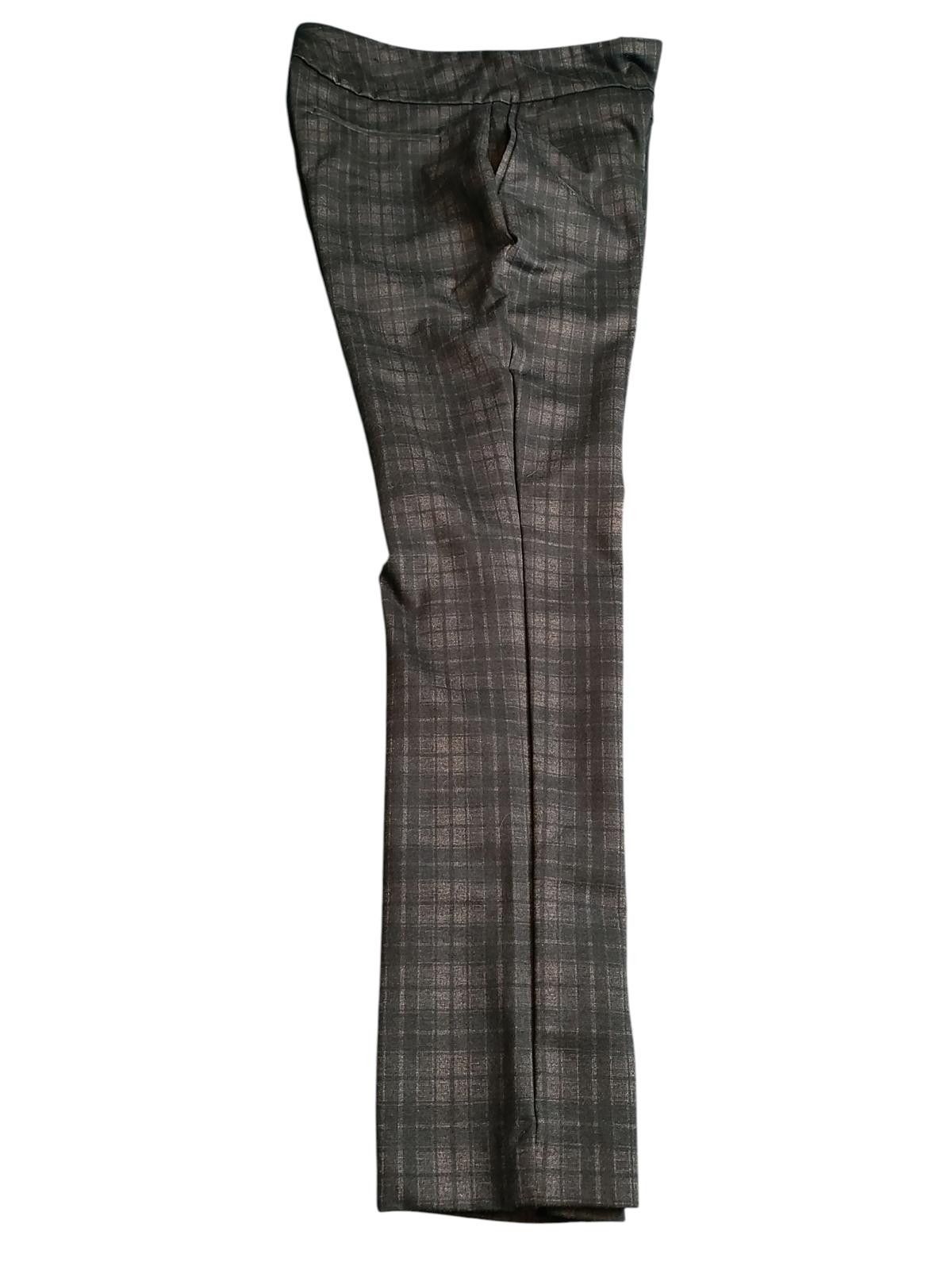John Dalia Dalia Women's Gray Plaid Dress Pants Size 32" / US 10 / IT 46 - 4 Thumbnail