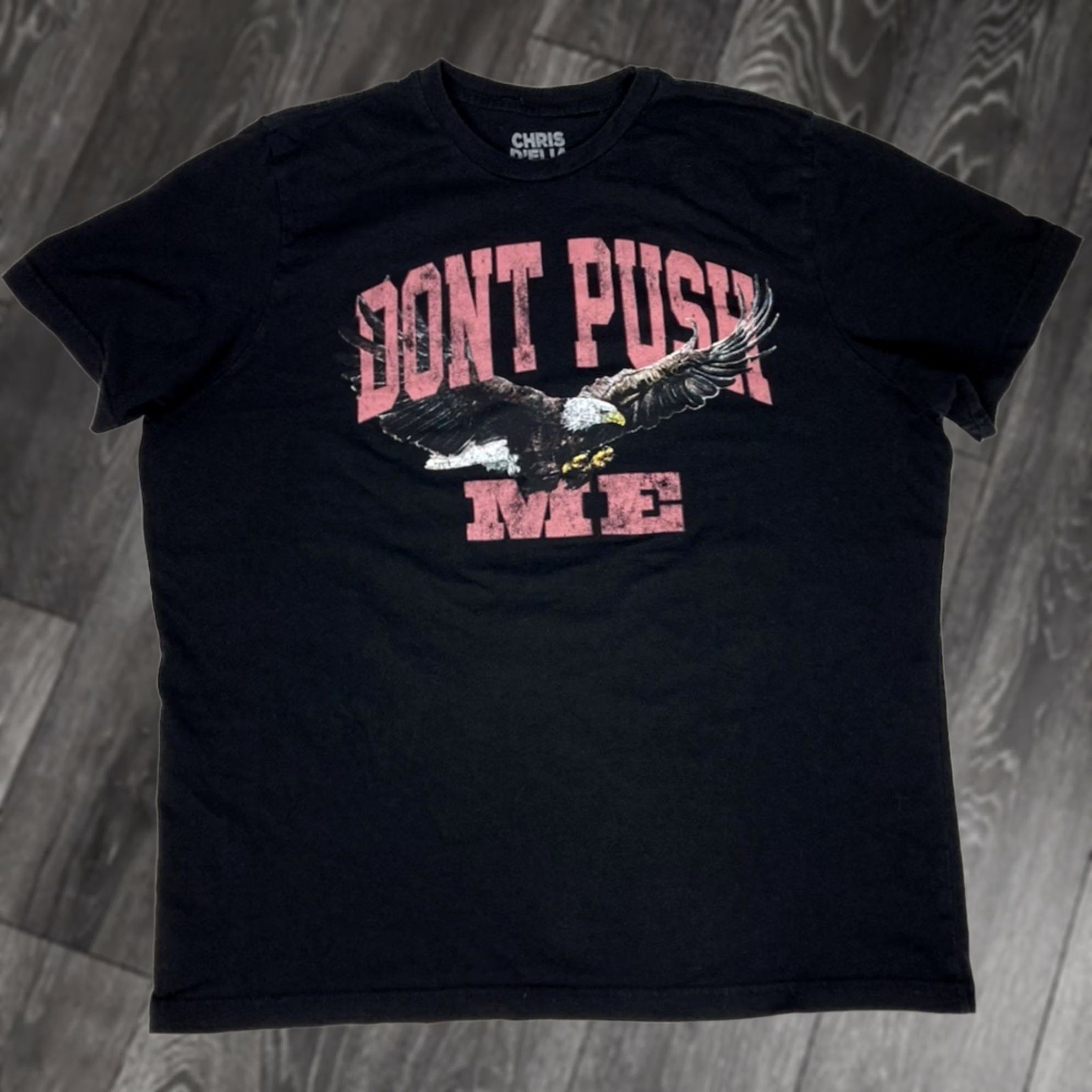 Olive Chris D'elia Don't Push Me Live Graphic T-shirt Men XL Black Comedy Shirt Size US XL / EU 56 / 4 - 1 Thumbnail