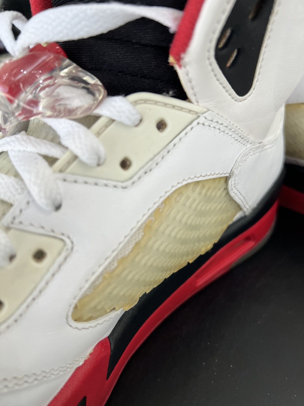 Jordan Brand Air Jordan 5 Fire Red Black Tongue Sz. 12 (2013) Size US 12 / EU 45 - 11 Thumbnail