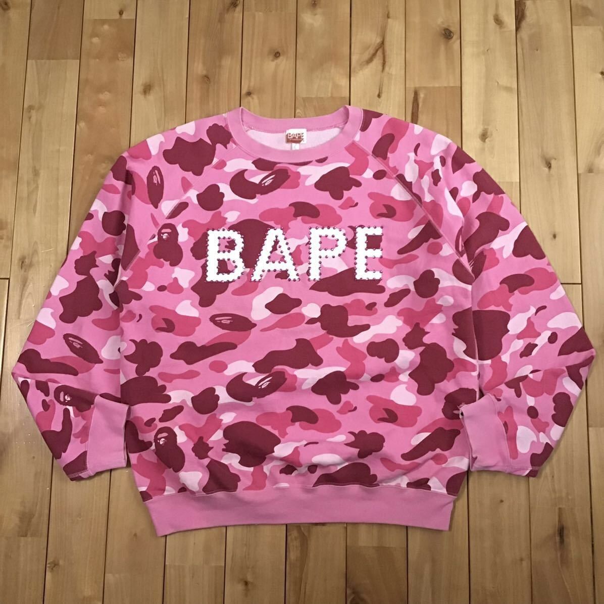 Bape × Nigo × Swarovski BAPE Pink Swarovski logo sweat shirt Pink camo a bathing ape Size US M / EU 48-50 / 2 - 2 Thumbnail
