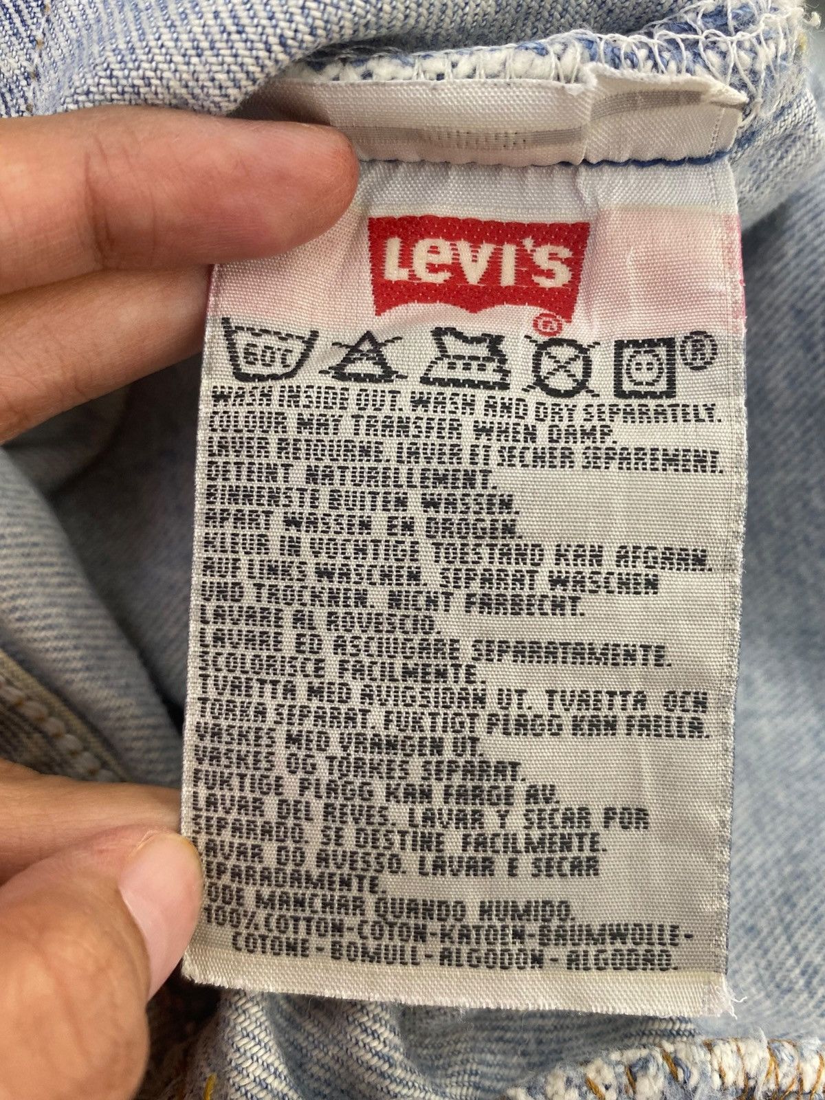 Levi's Vintage Levi’s 501 Acid Light Wash Style Straight Cut Jeans Size US 30 / EU 46 - 10 Thumbnail