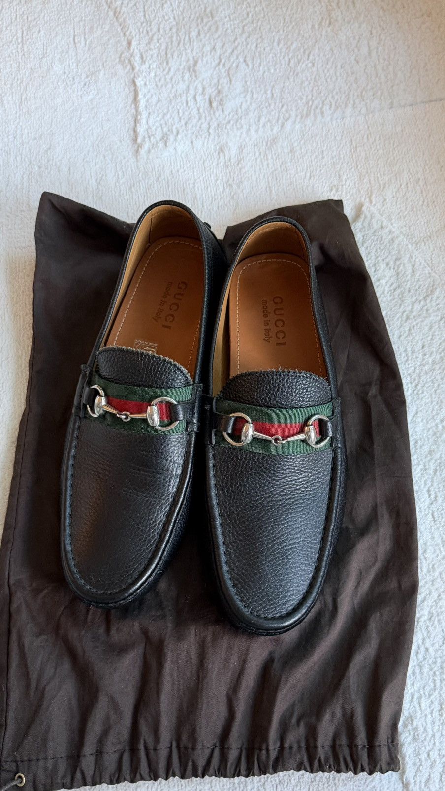 Gucci Gucci driving loafer Mint Condition Size US 8 / EU 41 - 1 Thumbnail