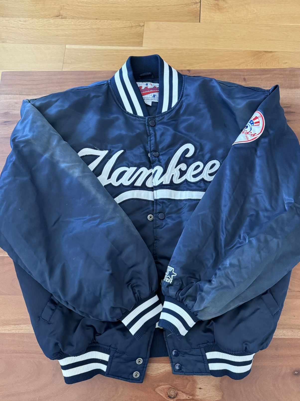 Starter YANKEES STARTER VARSITY JACKET (L) Size US L / EU 52-54 / 3 - 2 Thumbnail