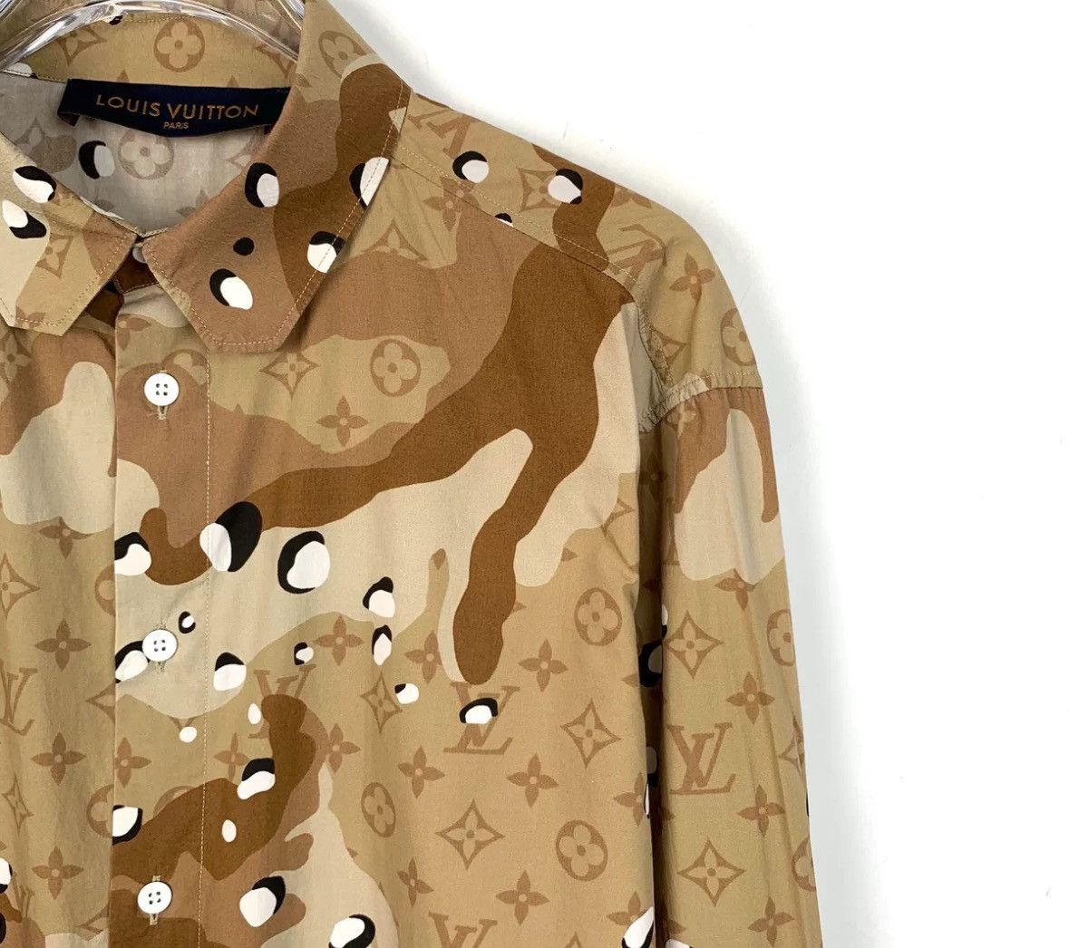 Louis Vuitton Louis Vuitton LV with Old Cotton Long Sleeve Shirt Size US XS / EU 42 / 0 - 3 Thumbnail