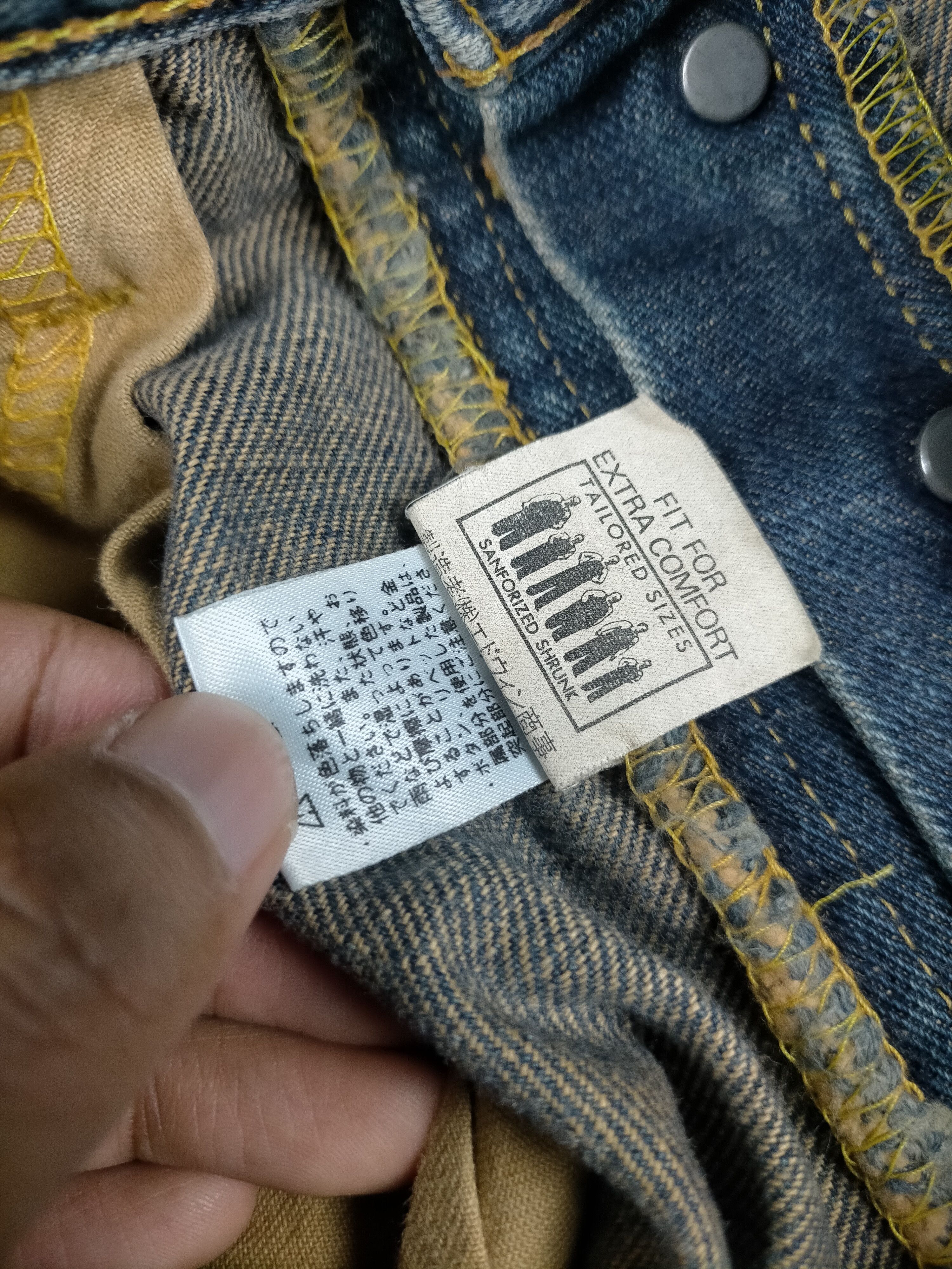 Lee 🔥 Vintage 80s Lee Riders Half Selvedge Distressed Jeans Size US 30 / EU 46 - 9 Thumbnail