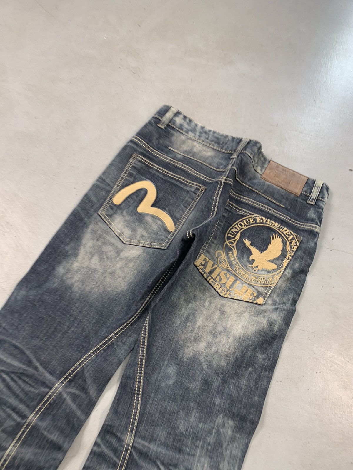 Japanese Brand Vintage Evisu inspired emboridered denim Size US 34 / EU 50 - 3 Thumbnail