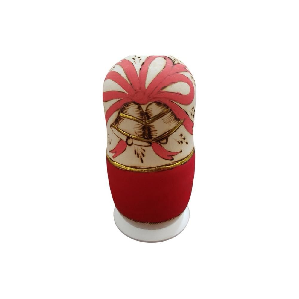 Designer Russian Christmas Nesting Doll 8” Handcrafted Size ONE SIZE - 3 Thumbnail