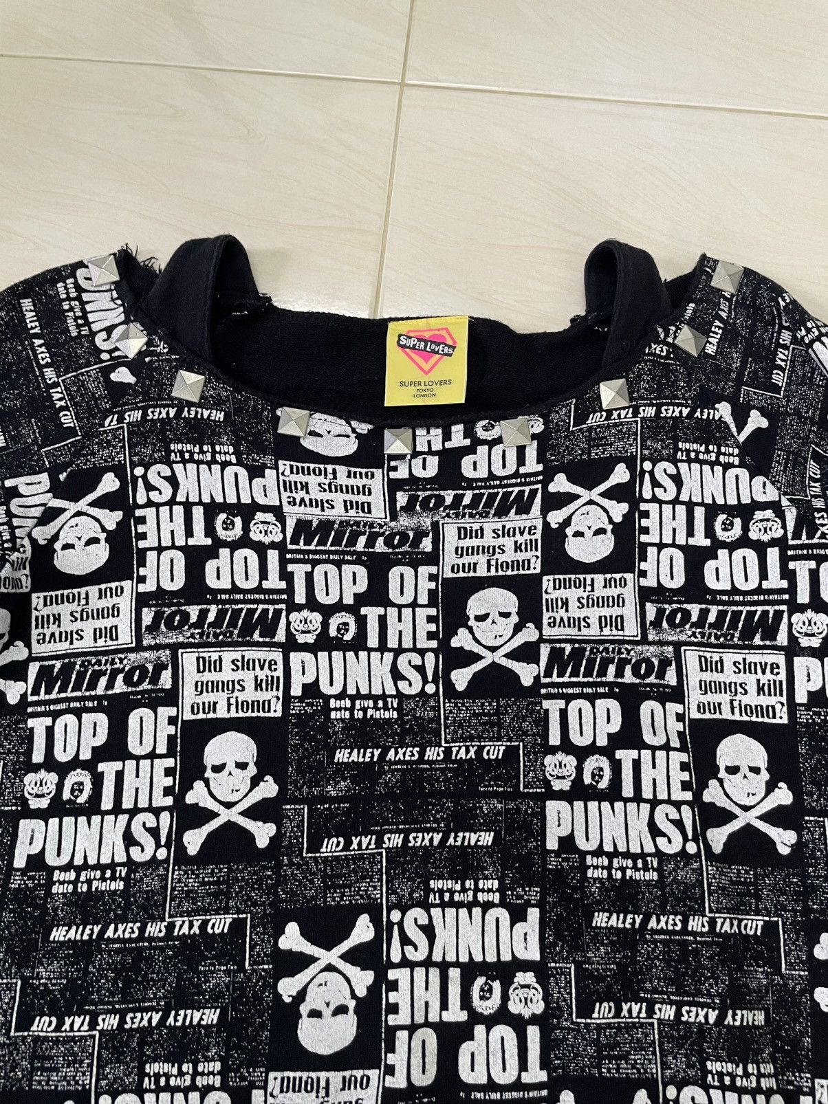 Super Lovers RARE🔥SUPER LOVERS PUNK ROCK FULLPRINT SWEASHIRT Size US M / EU 48-50 / 2 - 7 Thumbnail