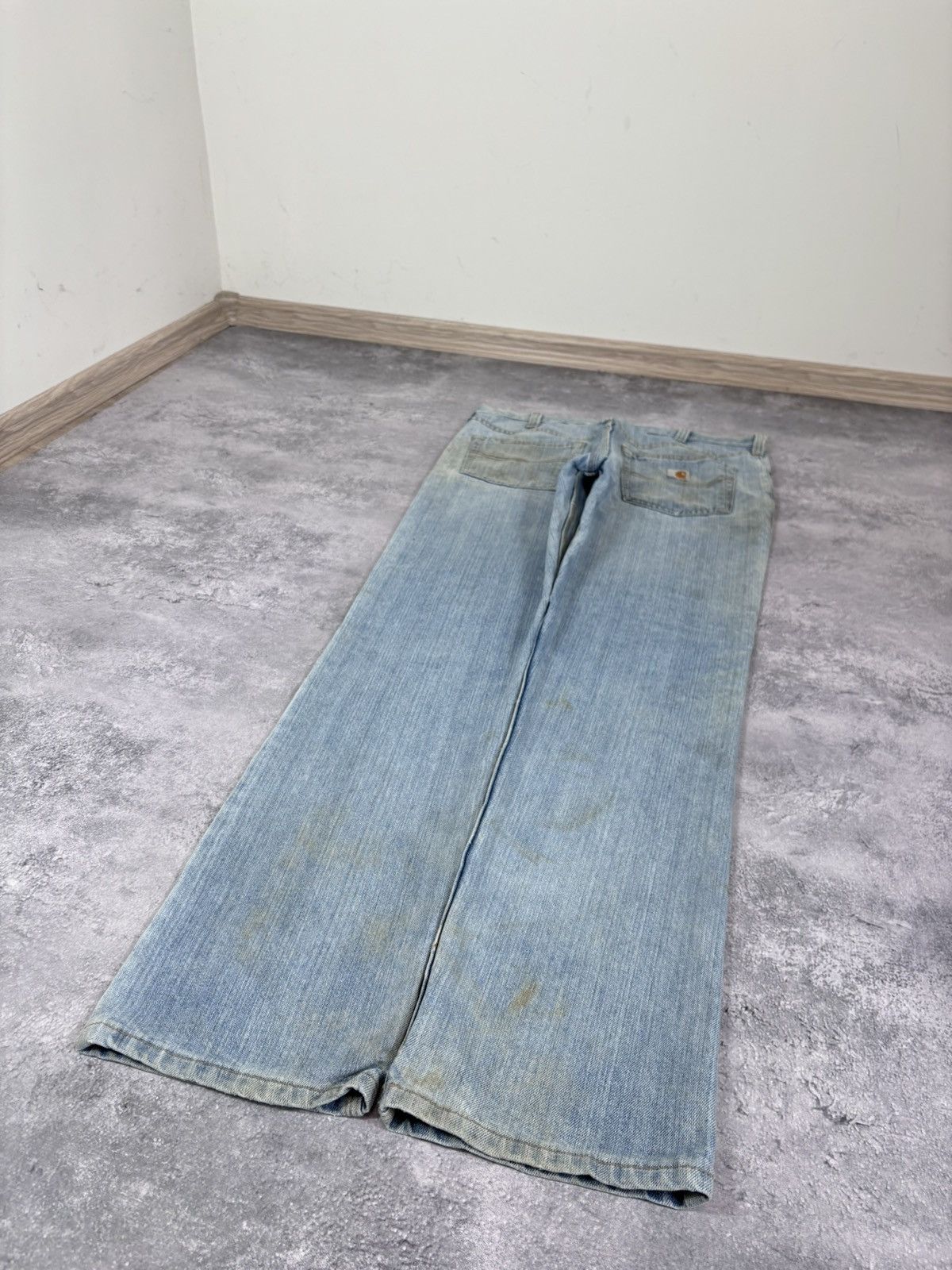 Carhartt Carhartt Men’s Denim Jeans Light Blue USA Distressed Size US 34 / EU 50 - 3 Thumbnail