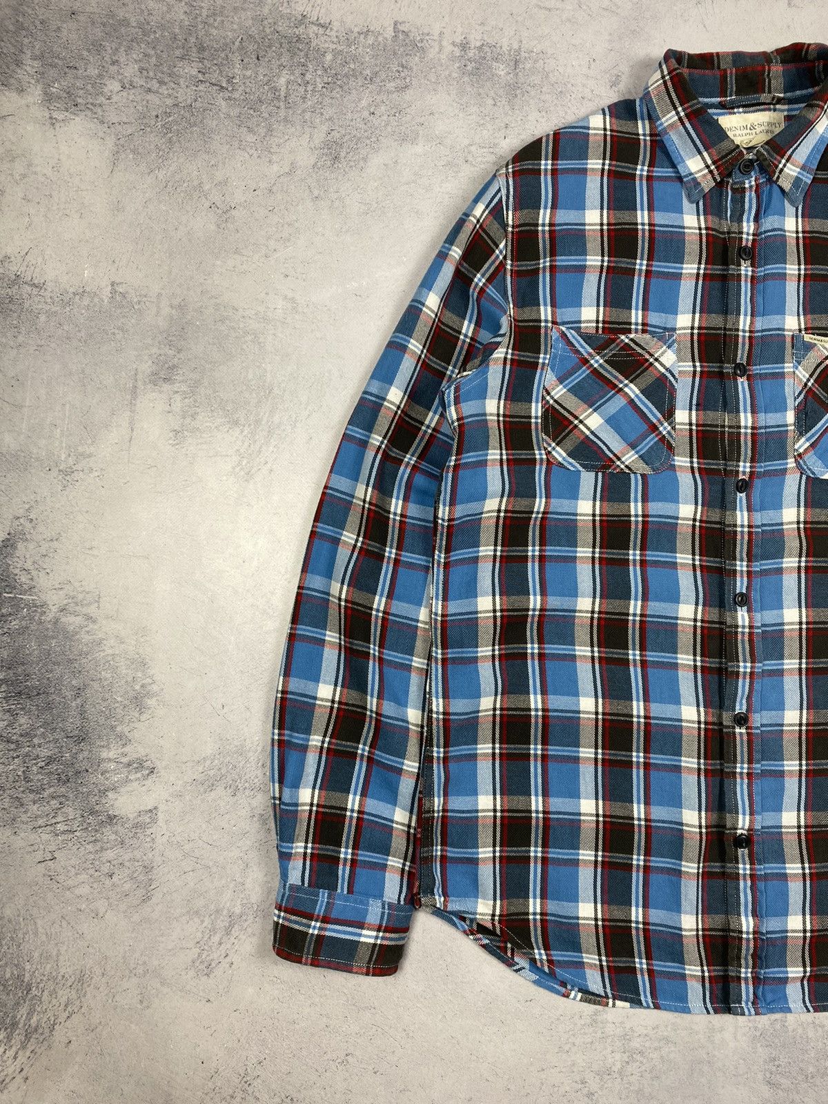 Denim & Supply Ralph Lauren Denim Supply Ralph Lauren Plaid Flannel Checkered Shirt Size US M / EU 48-50 / 2 - 3 Thumbnail