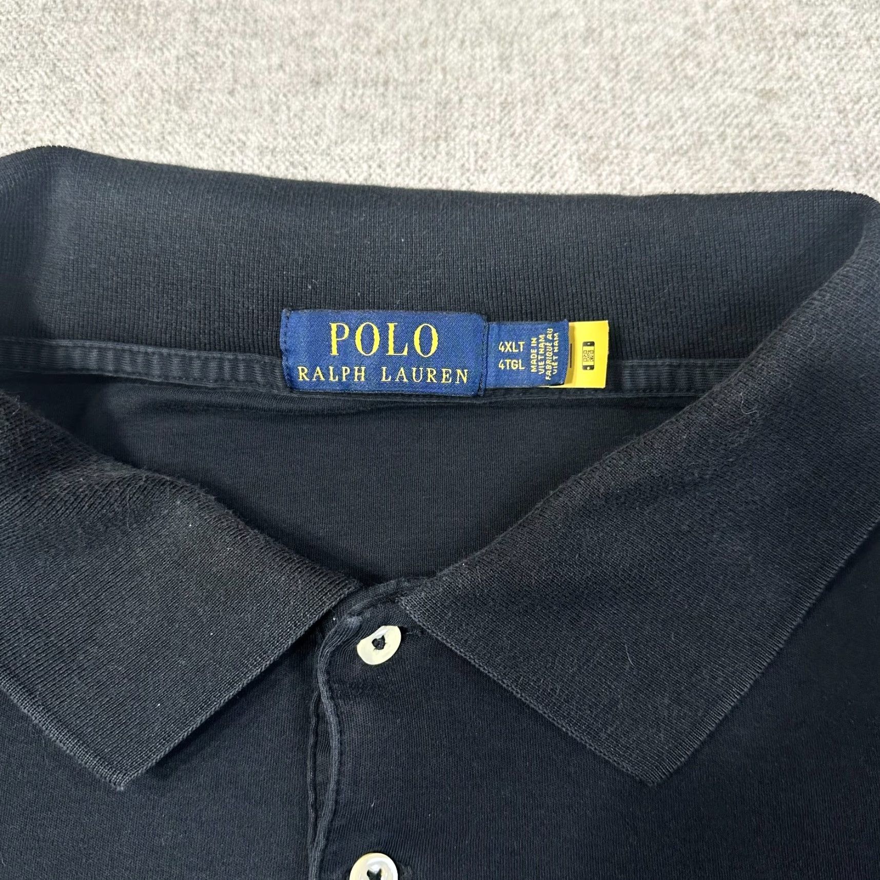 Ralph Lauren Polo Ralph Lauren Polo Short Sleeve Black Cotton 4XLT Men Naked Pony Classic Big & Tall Size US XXL / EU 58 / 5 - 3 Thumbnail