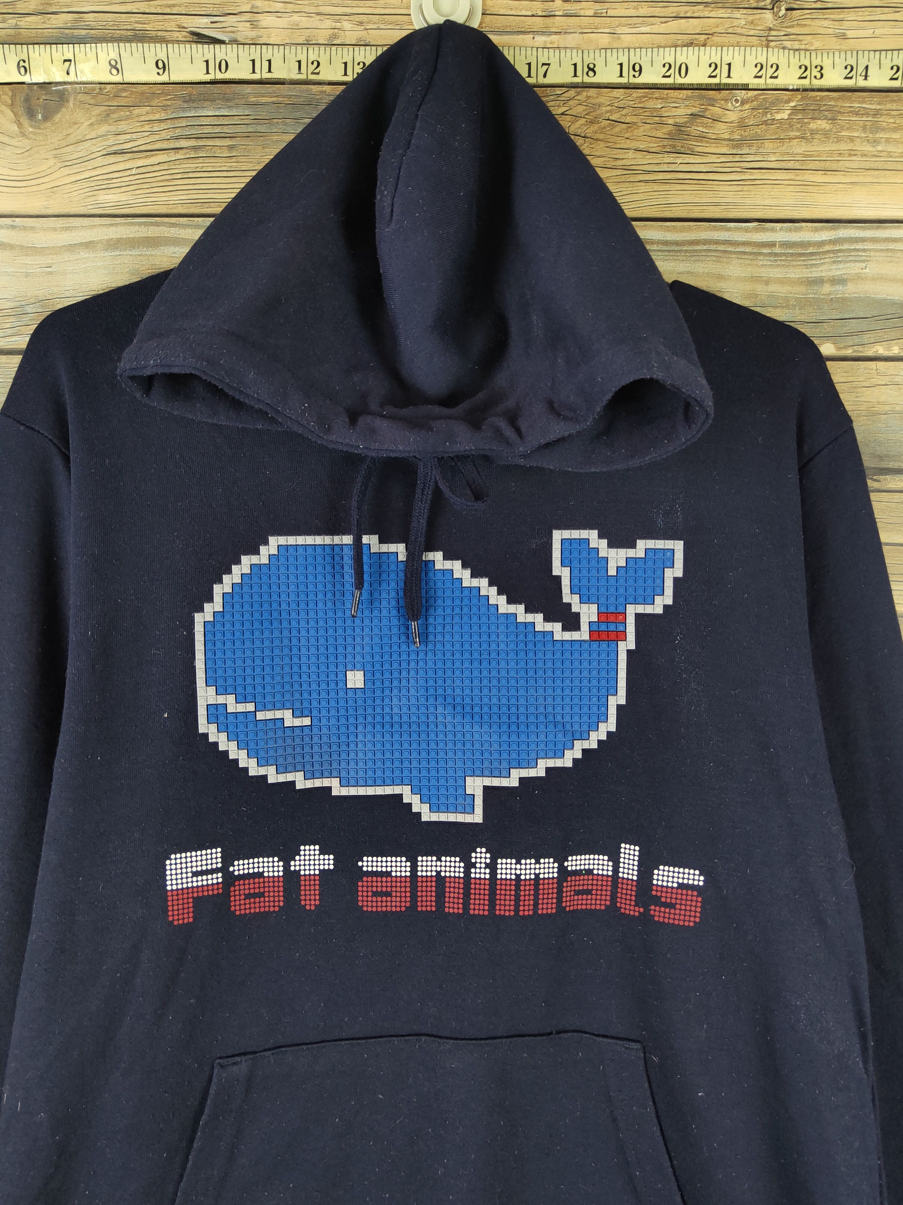 Japanese Brand DL Fat Animals Navy Hoodie Sweatshirts #2446 Size US L / EU 52-54 / 3 - 2 Thumbnail