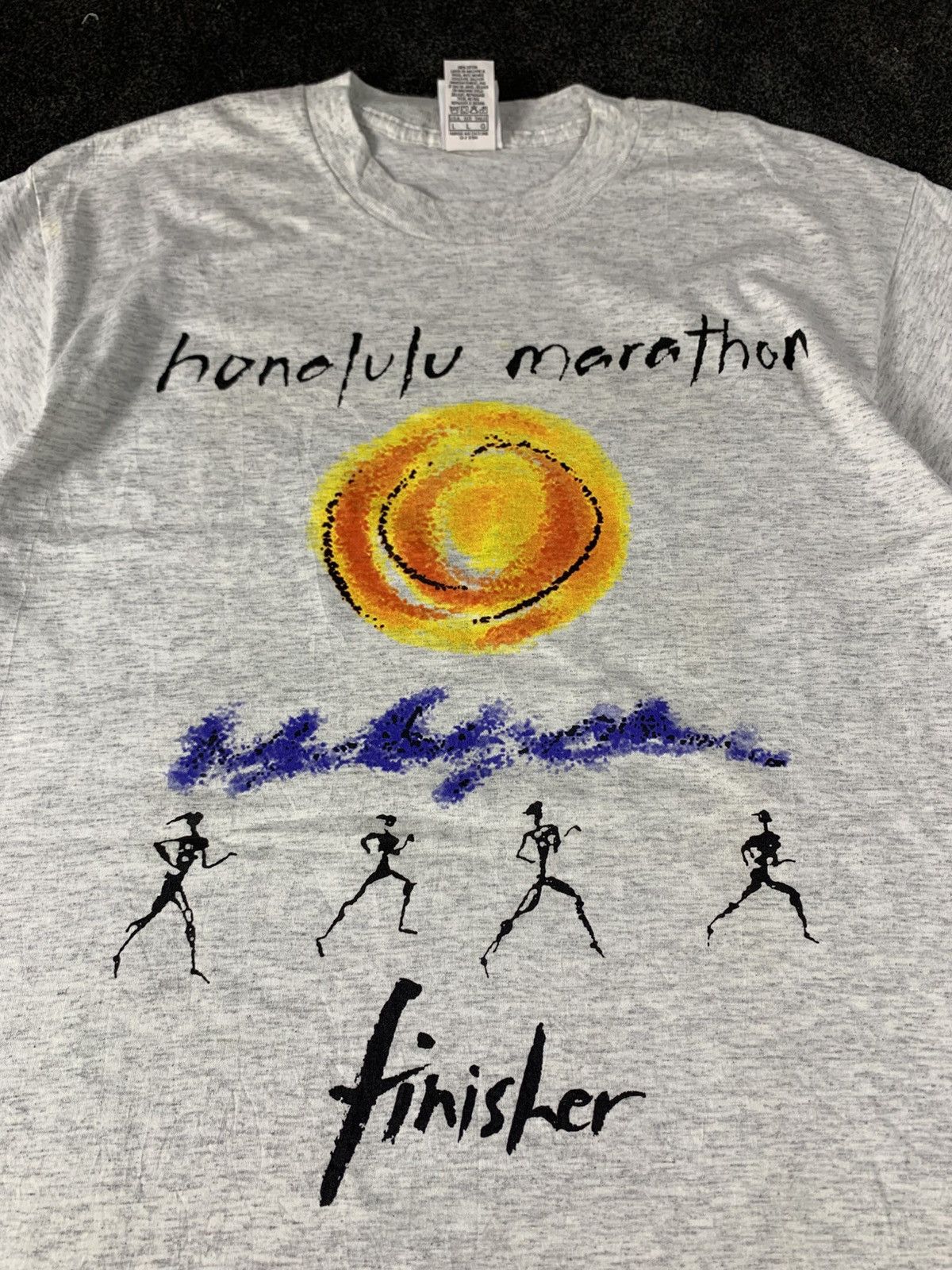 Vintage Vintage 1993 Nike Honolulu Marathon Finisher Tee Size US L / EU 52-54 / 3 - 3 Thumbnail