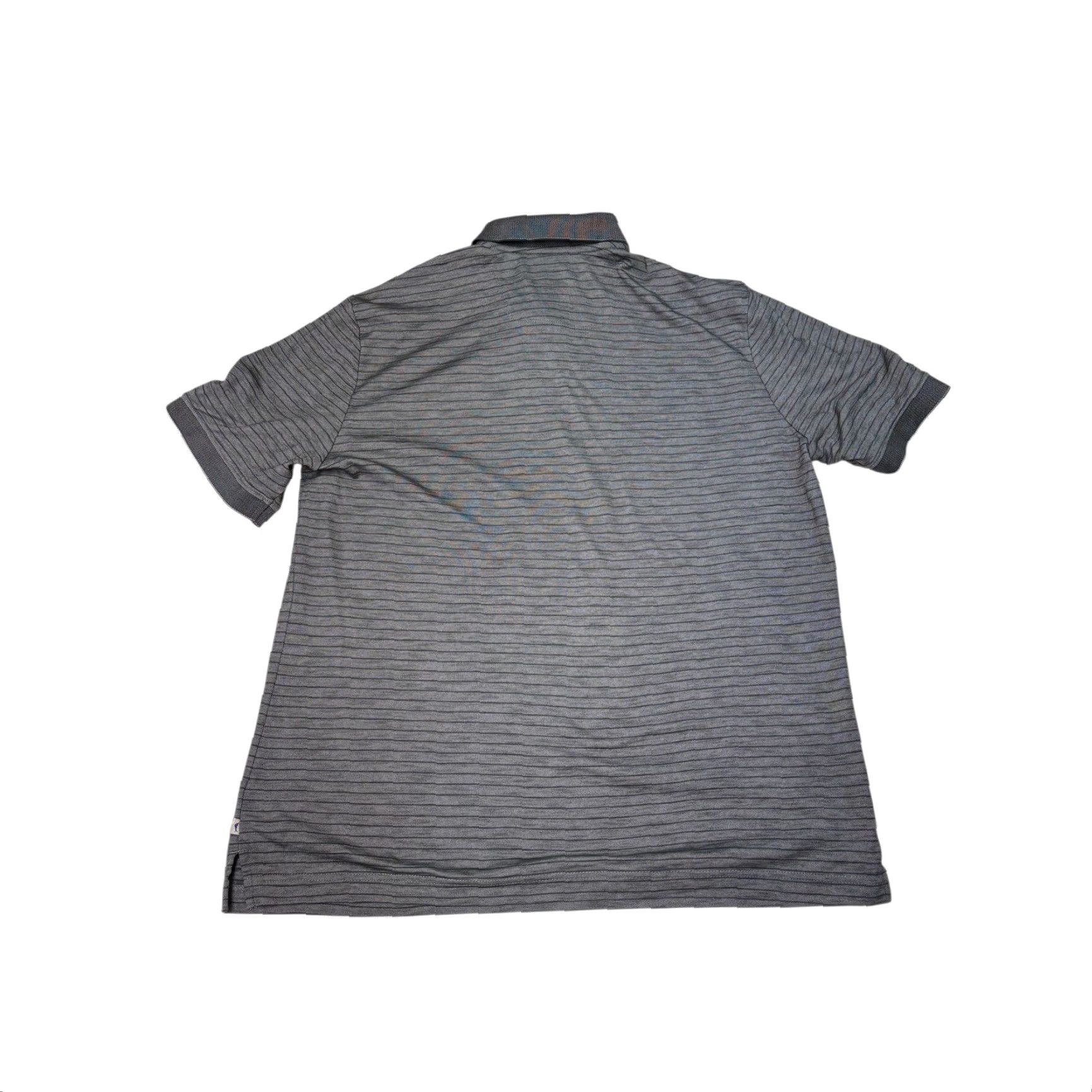 Tommy Bahama Tommy Bahama Polo Shirt Striped Gray Short Sleeve Men’s Large L Casual Golf Sportswear Size US L / EU 52-54 / 3 - 5 Thumbnail