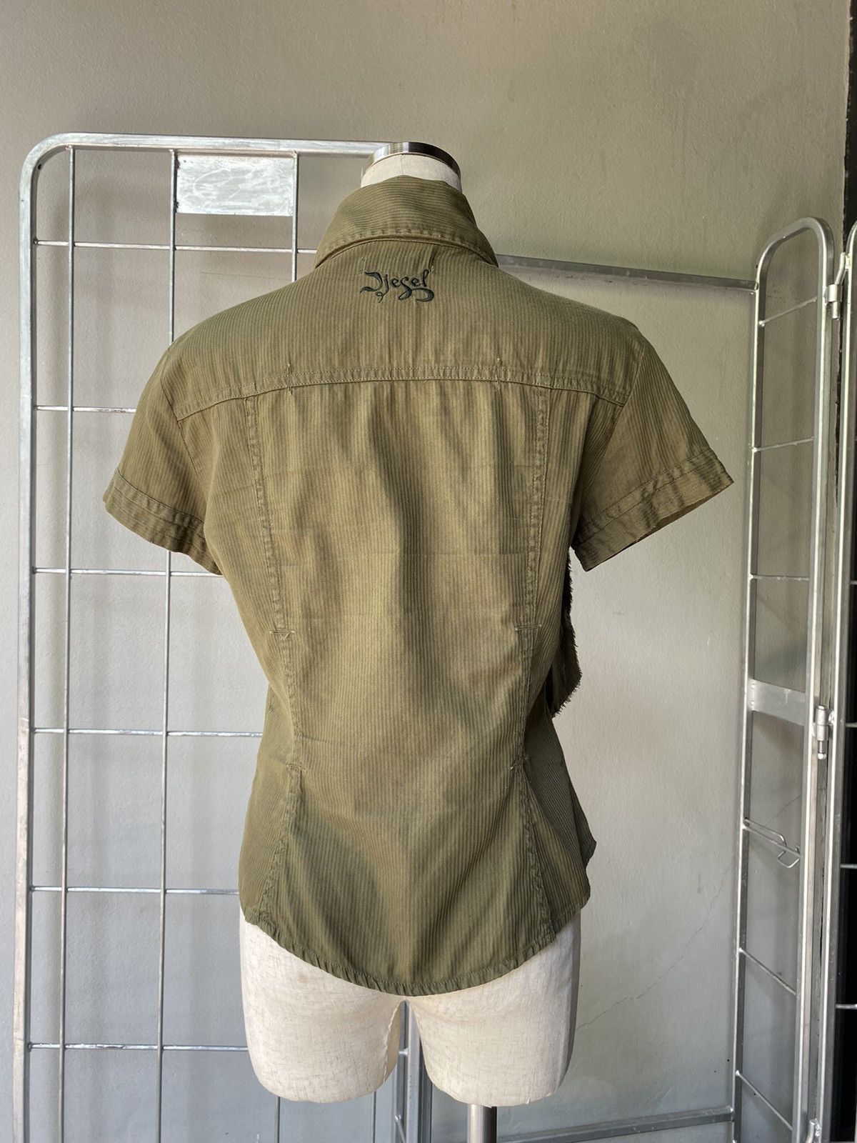 Diesel DIESEL Olive Snap Button Shirt Size M / US 6-8 / IT 42-44 - 20 Thumbnail