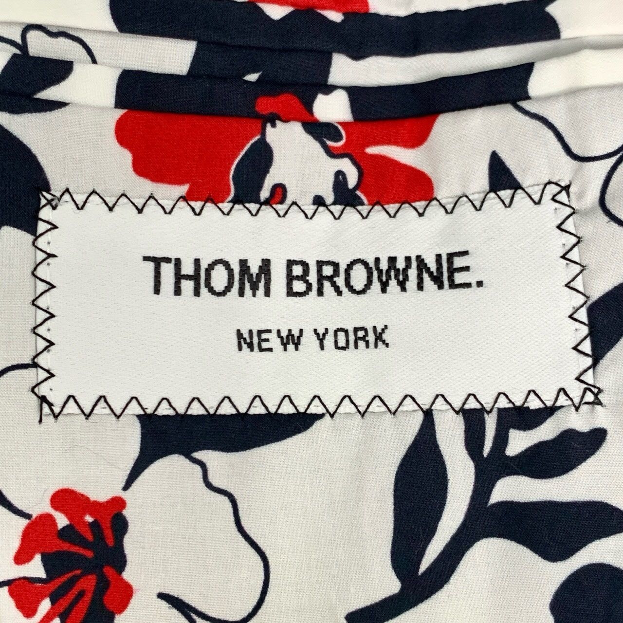 Thom Browne Thom Browne Blazer Blue Knit-Panel Cotton Jacket (Size 0/XS) Size XS / US 0-2 / IT 36-38 - 2 Thumbnail