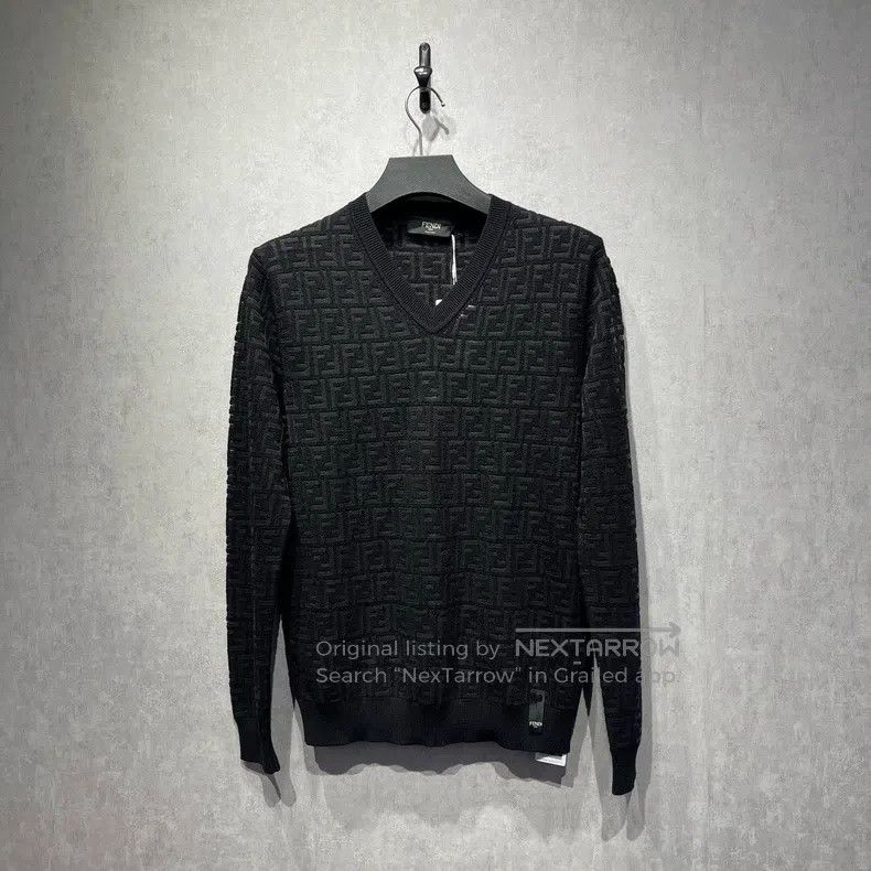 Fendi Fendi Double F Logo Printed Knit Sweater Size US M / EU 48-50 / 2 - 1 Thumbnail