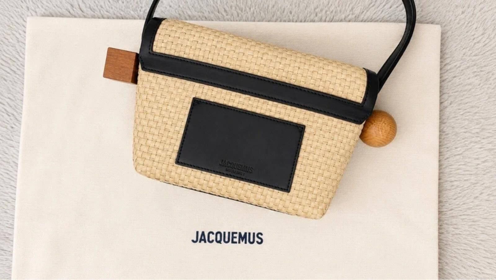Jacquemus Jacquemus Le Rond Geometric Raffia Shoulder Bag Size ONE SIZE - 4 Thumbnail