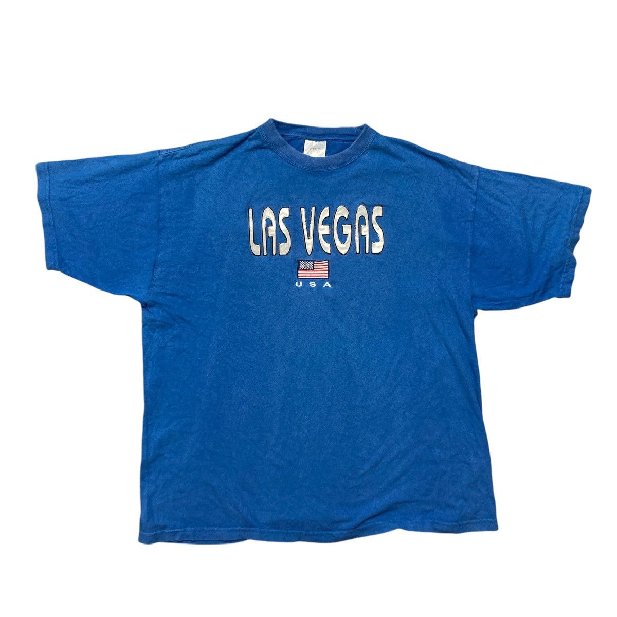 Japanese Brand × Vintage Las Vegas USA embroidered center logo vintage t shirt Size US XL / EU 56 / 4 - 1 Thumbnail