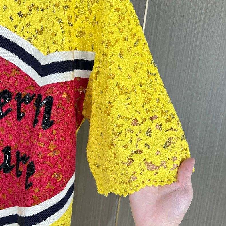 Gucci Gucci Sequined Lace Dress with Modern Future-2506 Size M / US 6-8 / IT 42-44 - 4 Thumbnail