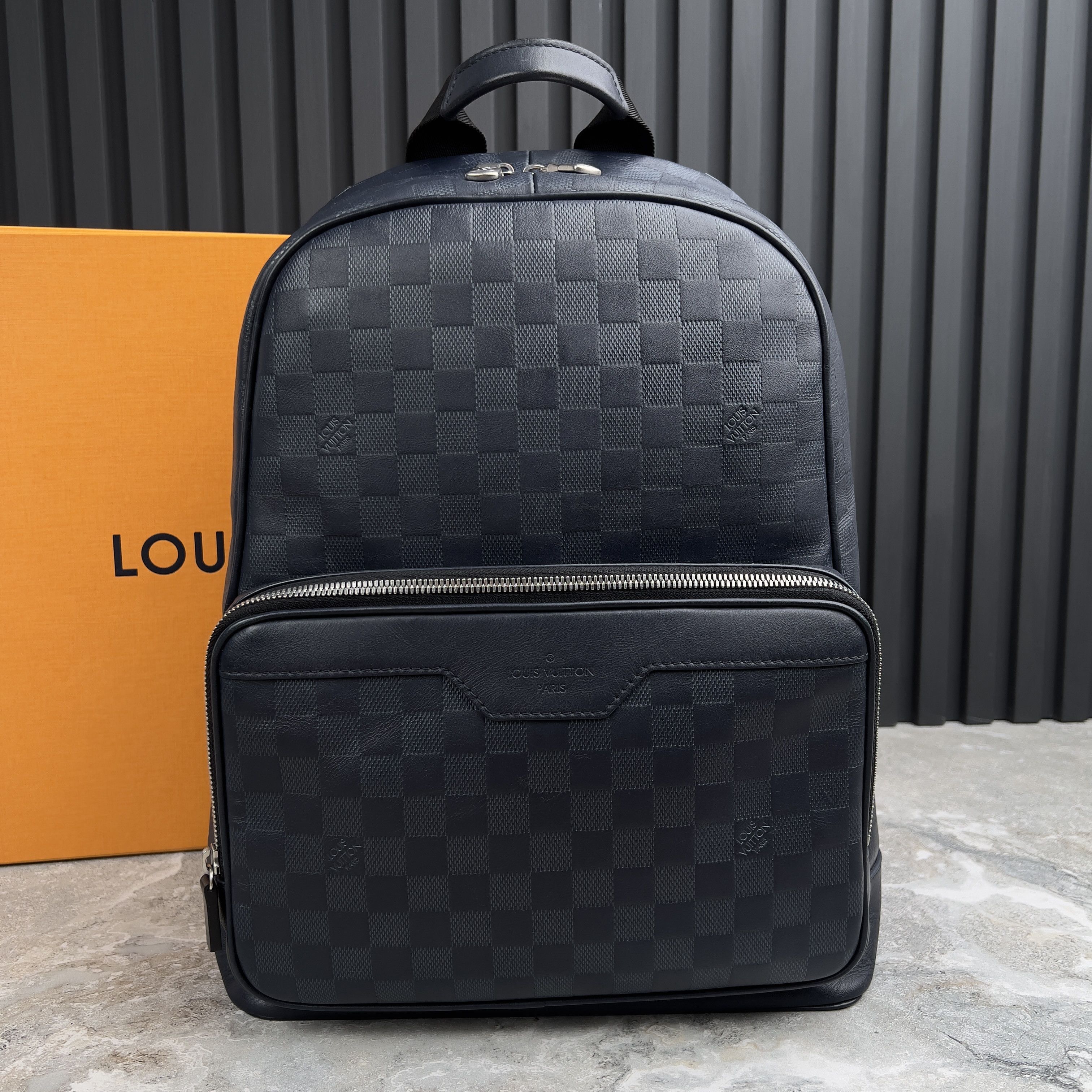 Louis Vuitton Damier Infini Campus Canvas Backpack Blue Leather Size ONE SIZE - 1 Thumbnail