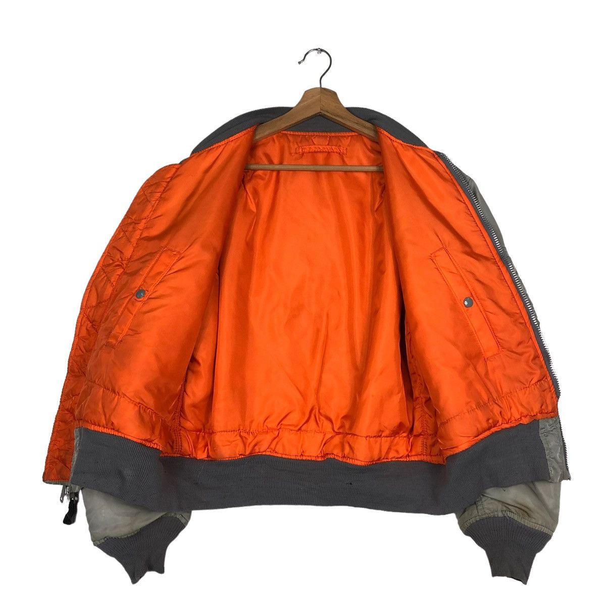 Vintage 🔥VINTAGE REVERSIBLE MA-1 BOMBER JACKET ALPHA INDUSTRIES Size US M / EU 48-50 / 2 - 13 Thumbnail