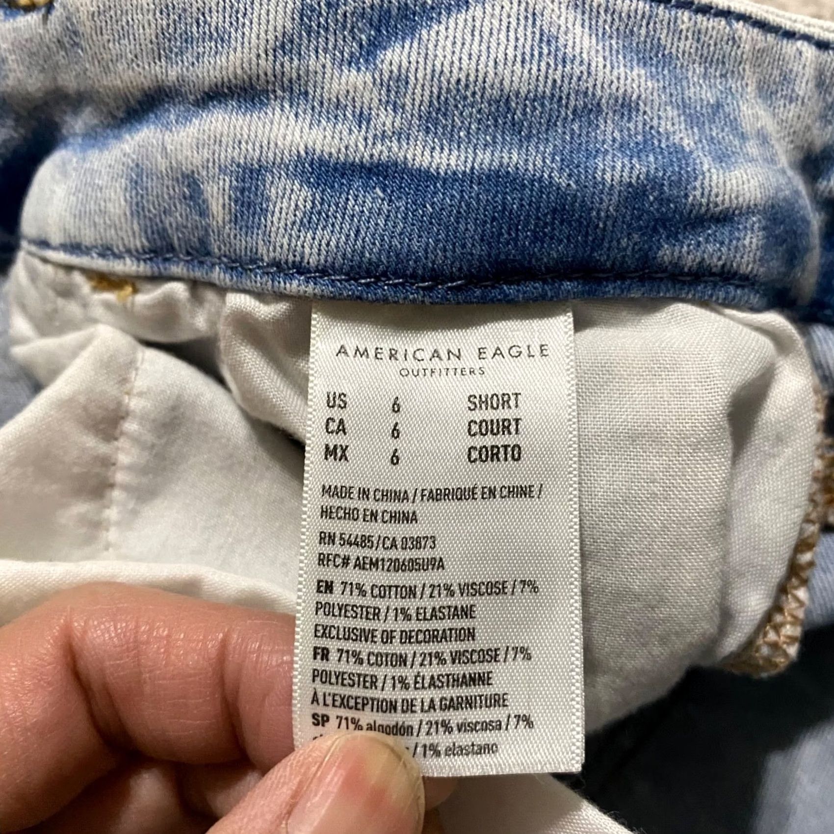American Eagle Outfitters American Eagle Outfitters Womens Jeans Blue Distressed High Rise Jegging 6P Petites XS? Size 28" / US 6 / IT 42 - 4 Thumbnail