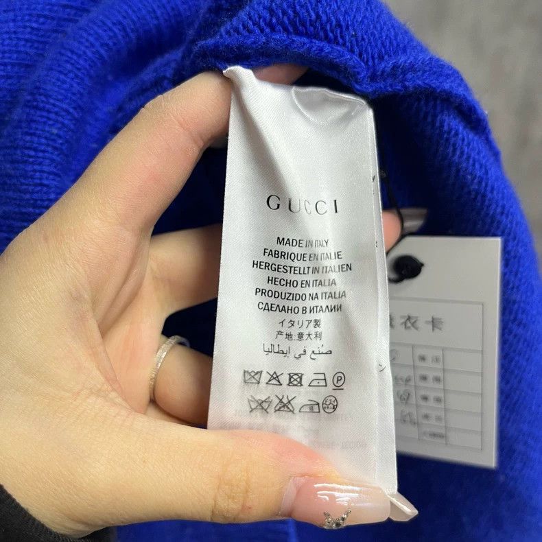 Gucci Gucci Blue classic logo striped printed pattern round-neck Size US S / EU 44-46 / 1 - 2 Thumbnail