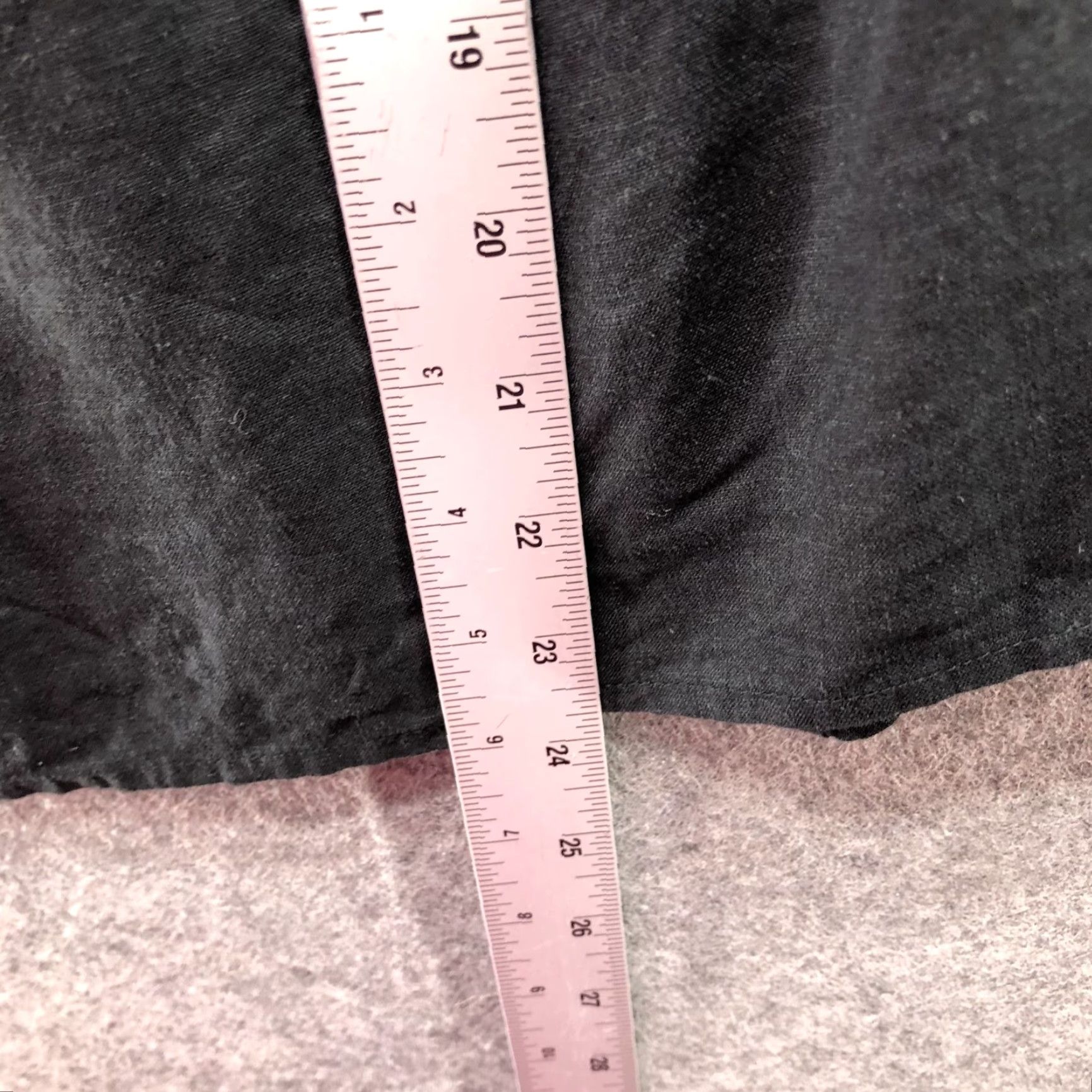 Old Navy Old Navy Blouse Womens L Black Linen Blend Flutter Sleeve Tie Back Square Neck Size L / US 10 / IT 46 - 6 Thumbnail