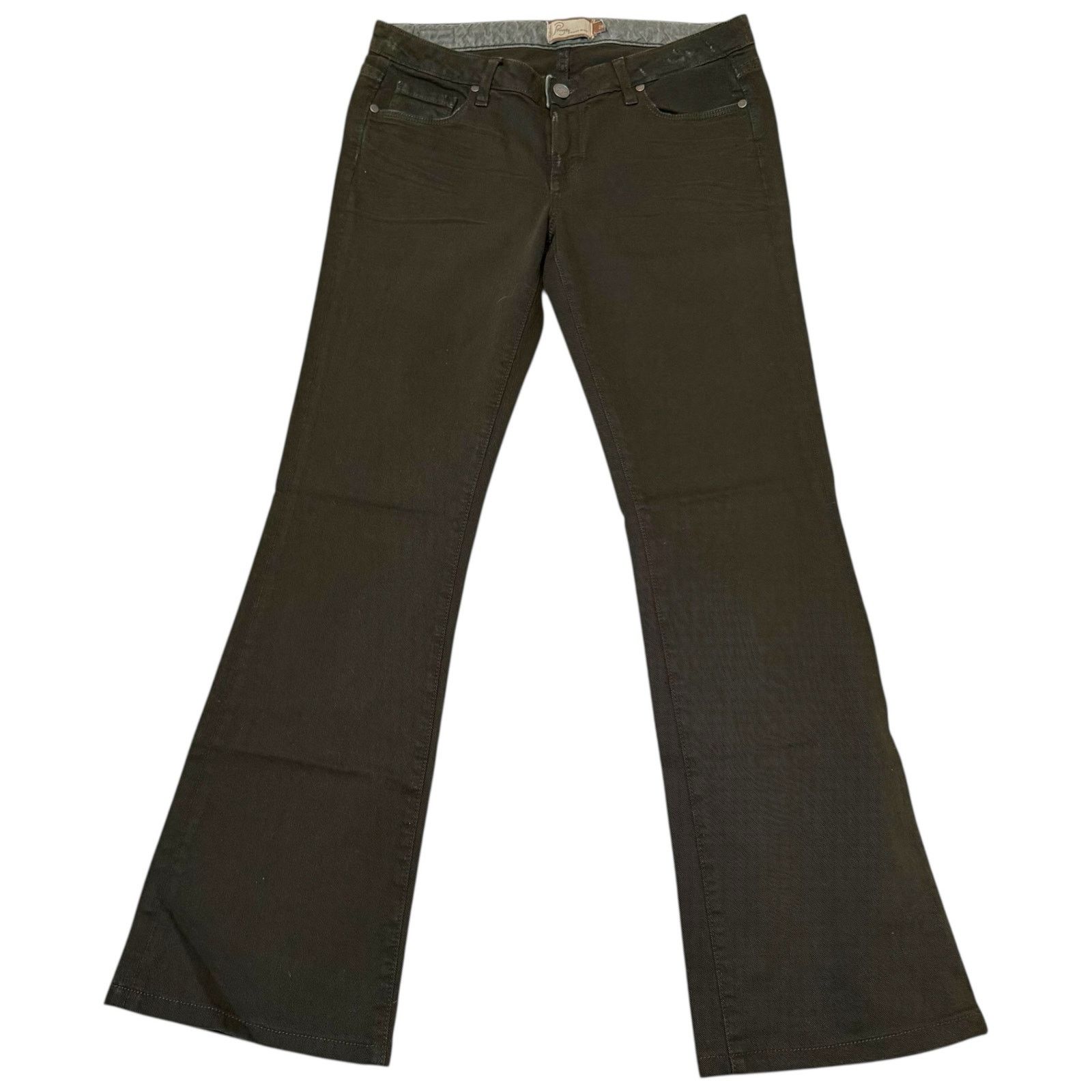 Paige Paige Laurel Canyon Jeans Bootcut Low Rise Green Size 28 Size 31" - 1 Thumbnail