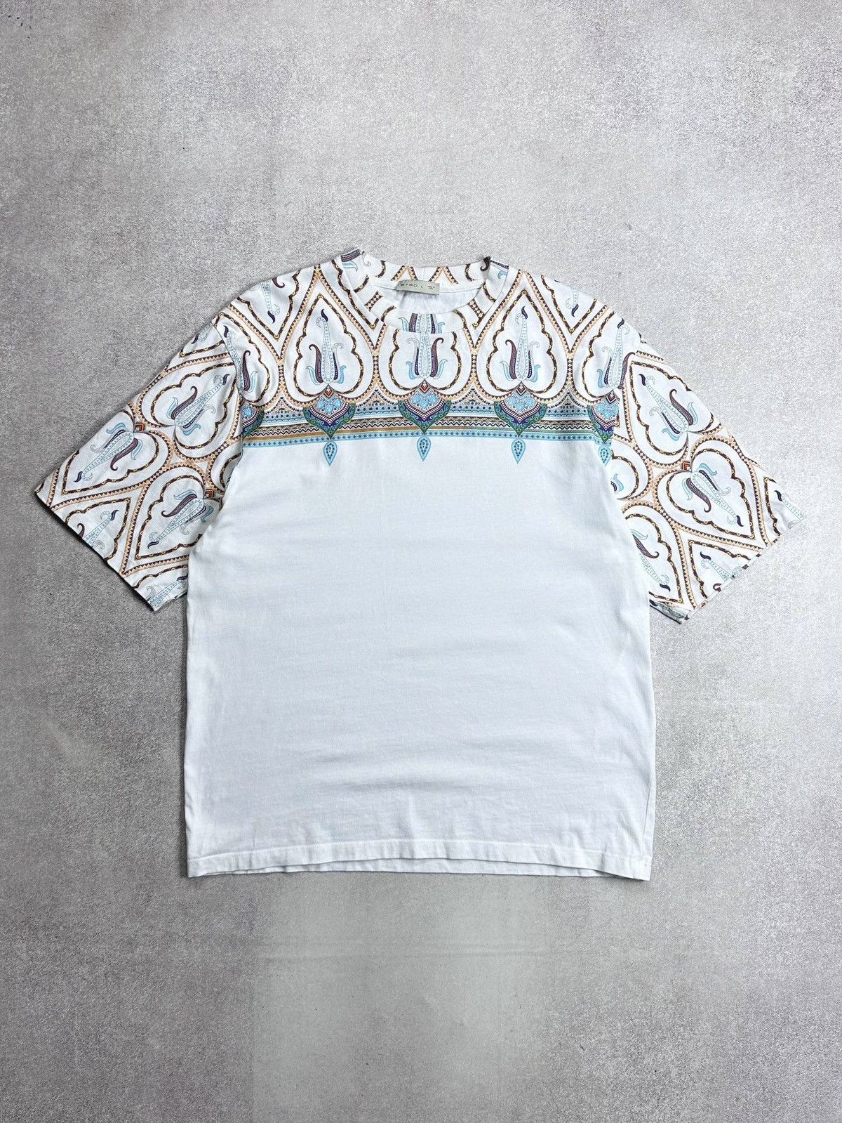 Etro Vintage Etro All over Geometrical T-shirt L Size US L / EU 52-54 / 3 - 1 Thumbnail