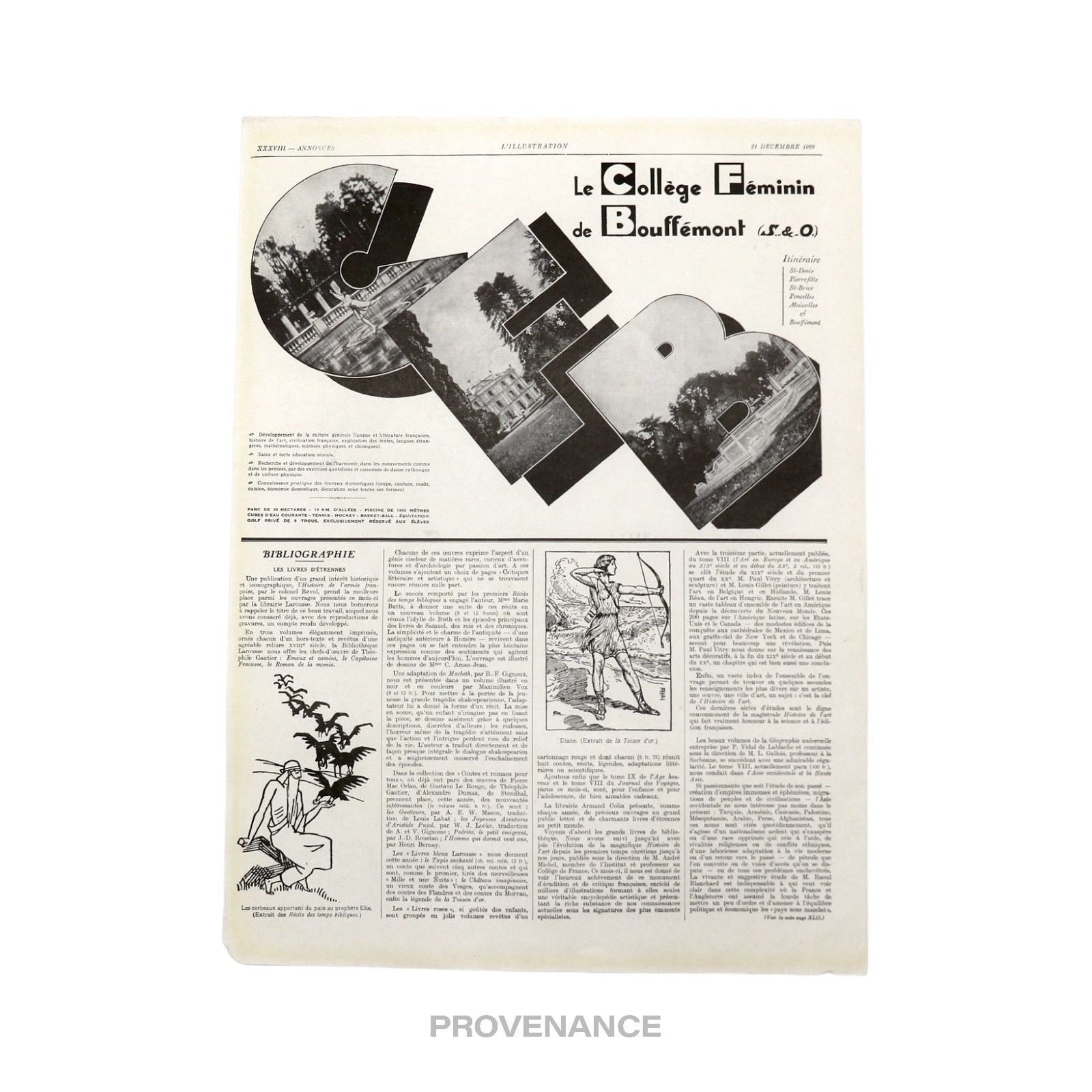Louis Vuitton 🔴 Louis Vuitton Antique Newsprint Ad - NOTES D'ELEGANCE Size ONE SIZE - 4 Thumbnail