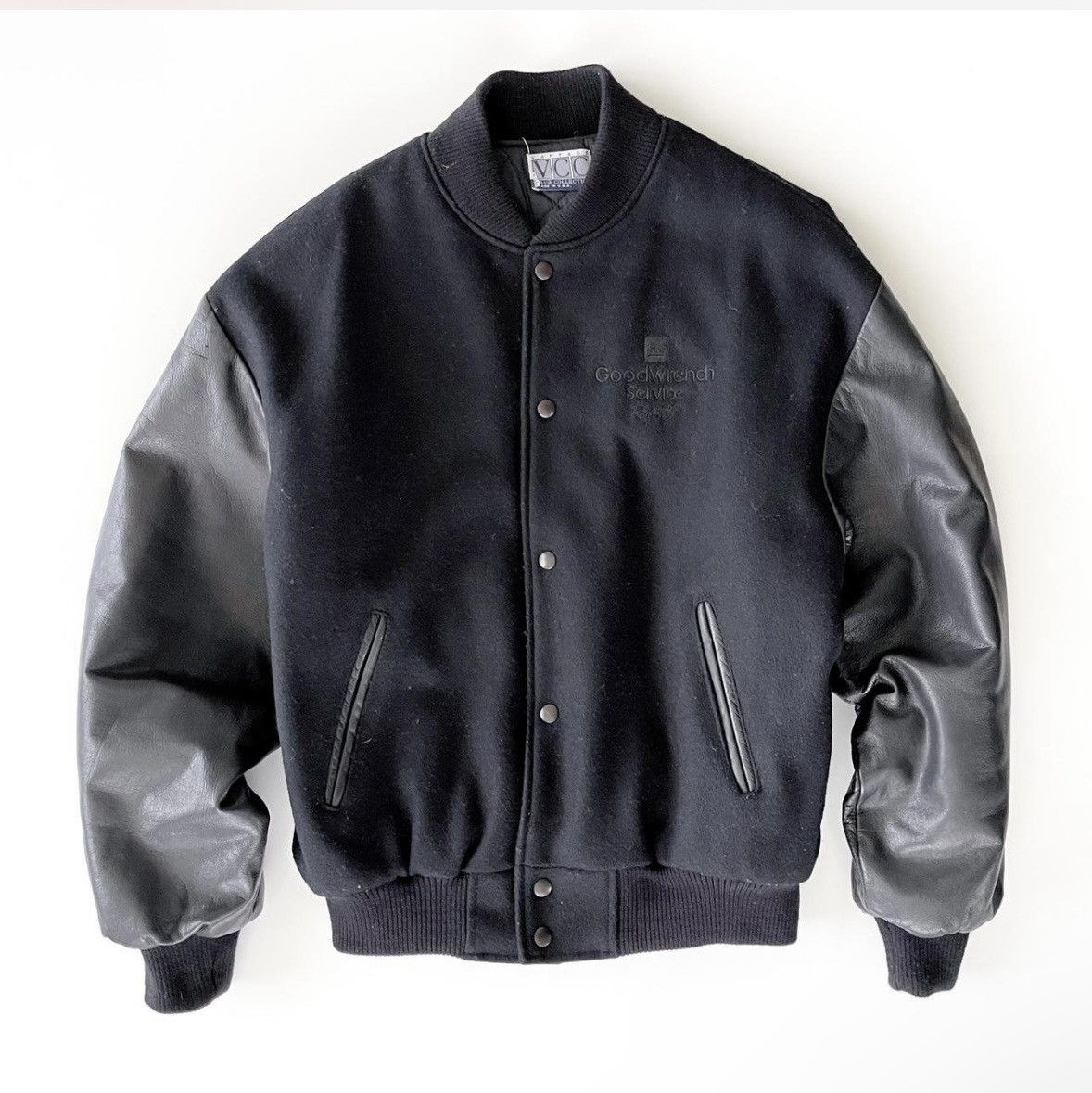 Vintage Vintage Goodwrench Racing Varsity Jacket - Black on Black Size US M / EU 48-50 / 2 - 1 Thumbnail