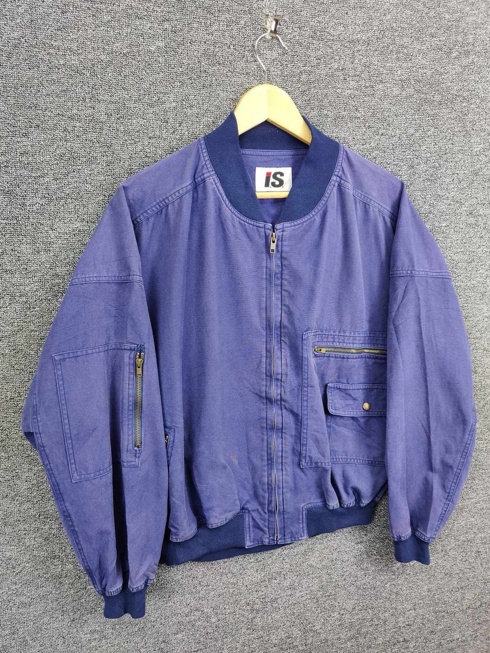 Issey Miyake Vintage 80s Issey Miyake I.S. Bomber Jacket Size US L / EU 52-54 / 3 - 5 Thumbnail