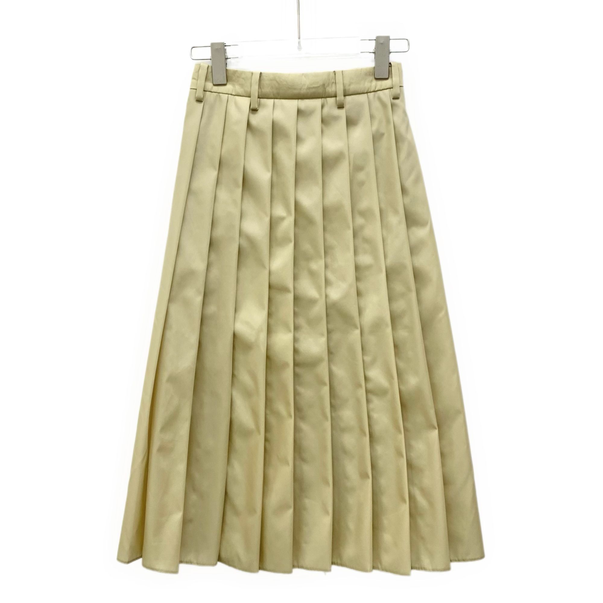 Prada Prada Re-Nylon Khaki Pleated Skirt With Logo Triangle Size X Size 25" / US 0 / IT 36 - 8 Thumbnail