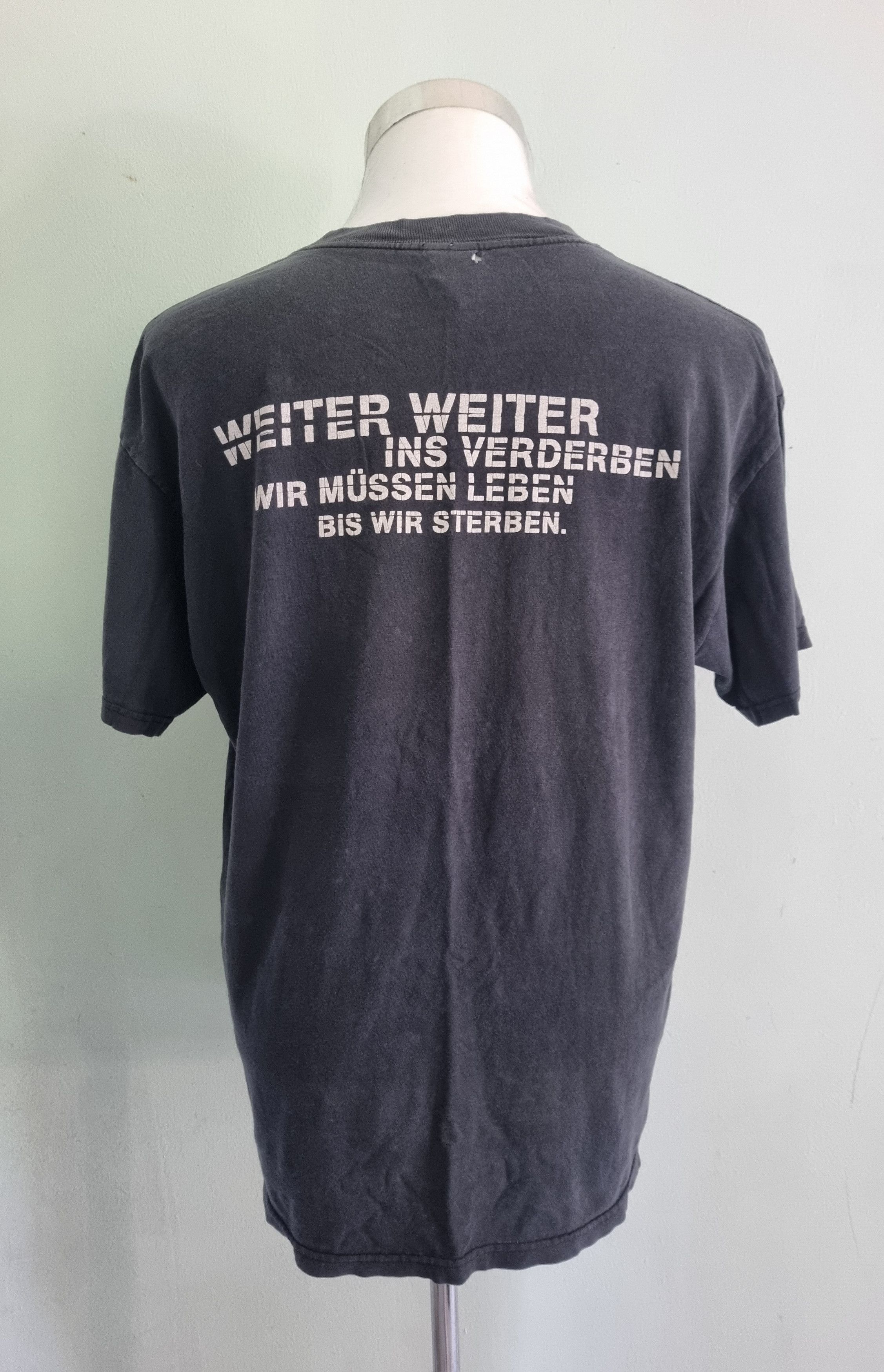 Band Tees × Vintage Rammstein Band Tee T shirt Big Logo Rick Tee Metal Size US L / EU 52-54 / 3 - 2 Thumbnail