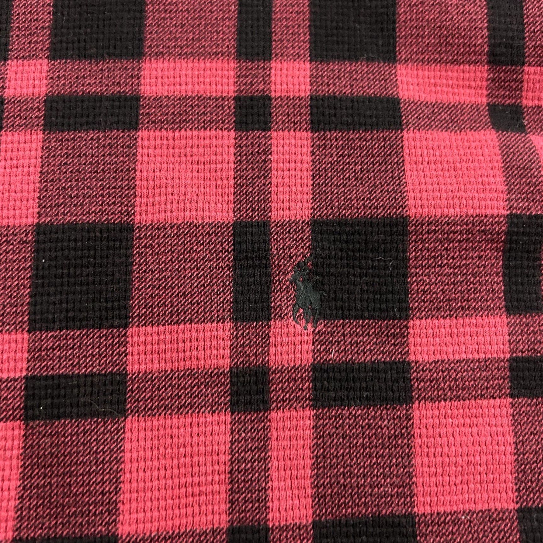Polo Ralph Lauren Polo Ralph Lauren Long Sleeve Plaid Thermal Shirt Men's L Red Black Size US L / EU 52-54 / 3 - 2 Thumbnail