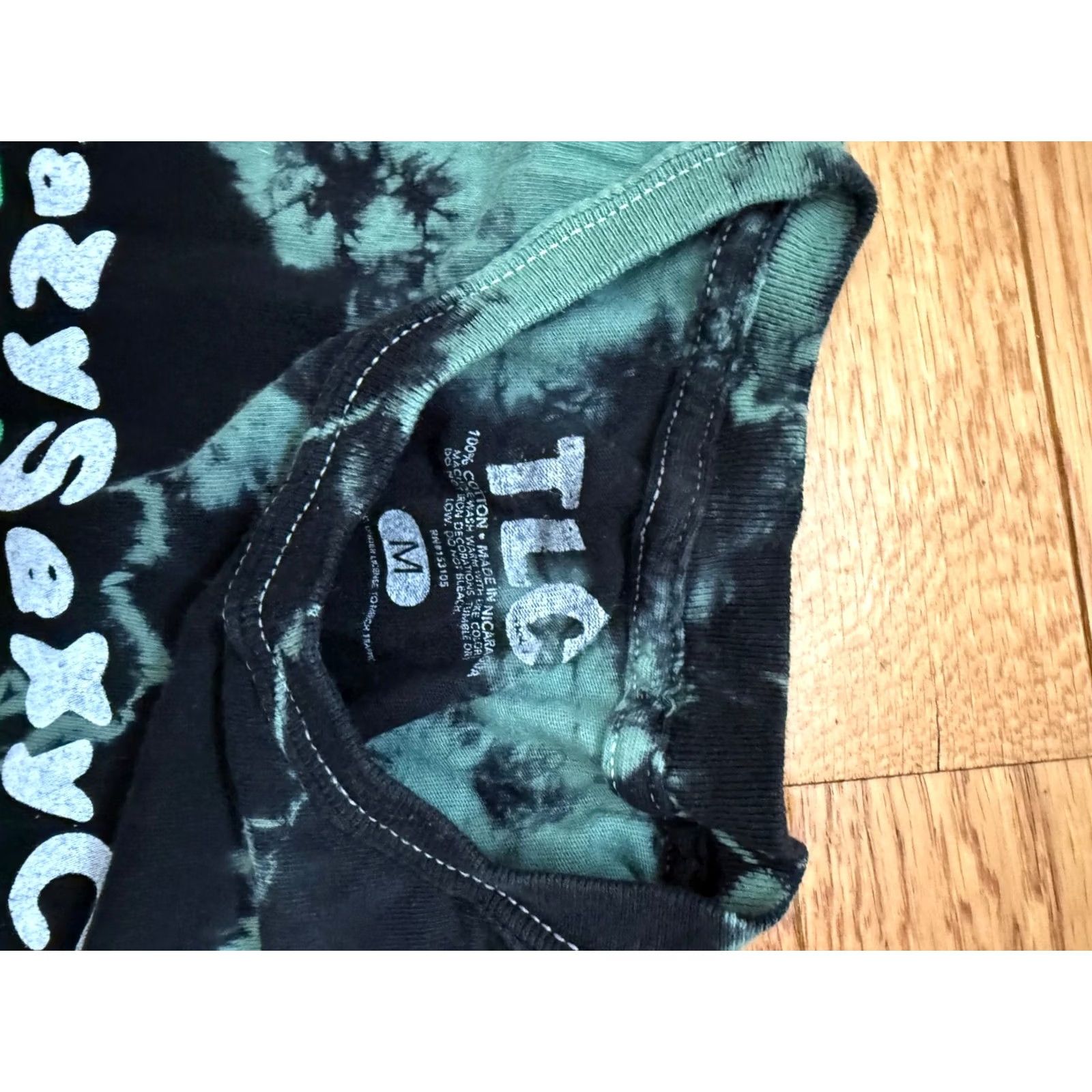 Vintage TLC Crazy Sexy Cool World Tour Black & Green Tie Dye T-Shirt Size Medium Size US M / EU 48-50 / 2 - 3 Thumbnail