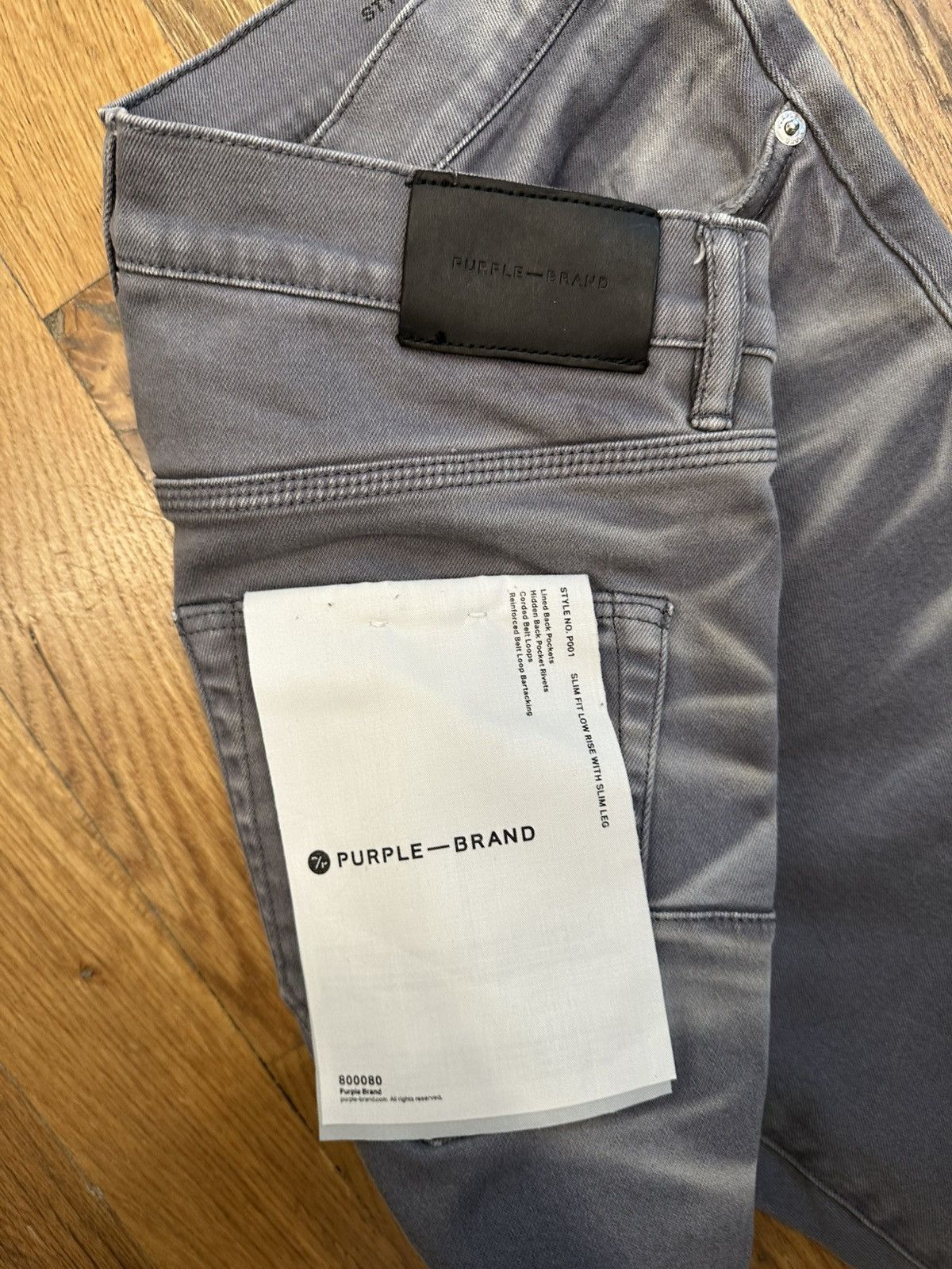 Purple Brand Purple Brand Plain Grey Denim Jeans Size 31 Size US 31 - 4 Thumbnail
