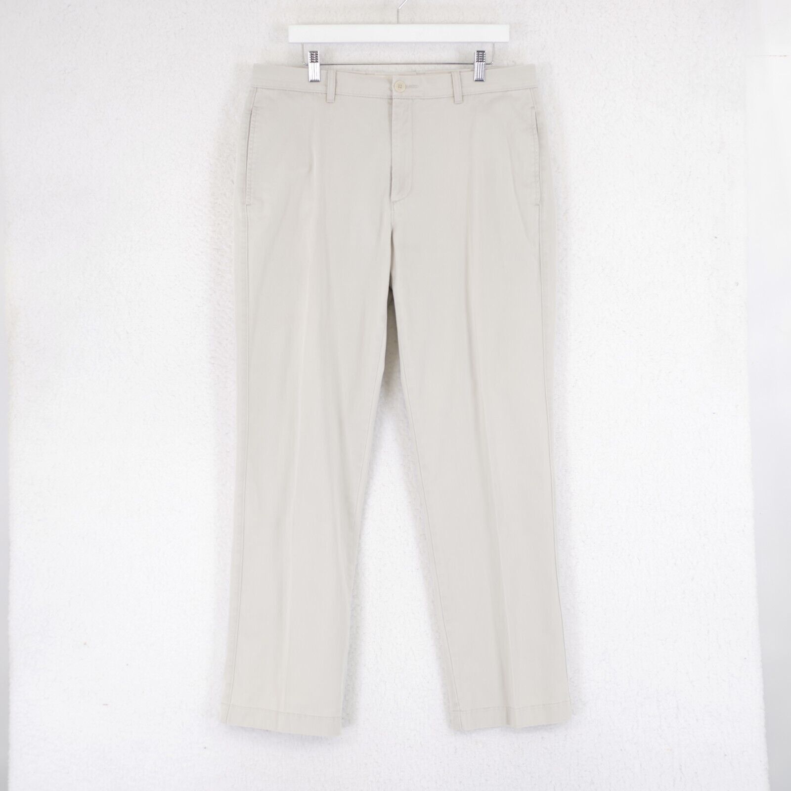 J.Crew J. Crew Classic Fit Gray Cotton Flat Front Chino Pants 35/32 Size US 35 - 1 Thumbnail