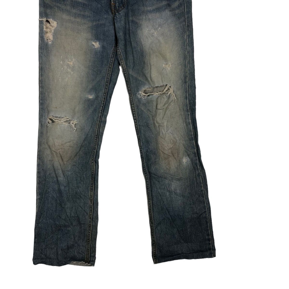 Japanese Brand 🔥90s Vintage Rare Distressed Denim Jeans Japan Issey Miyake Size US 31 - 7 Thumbnail