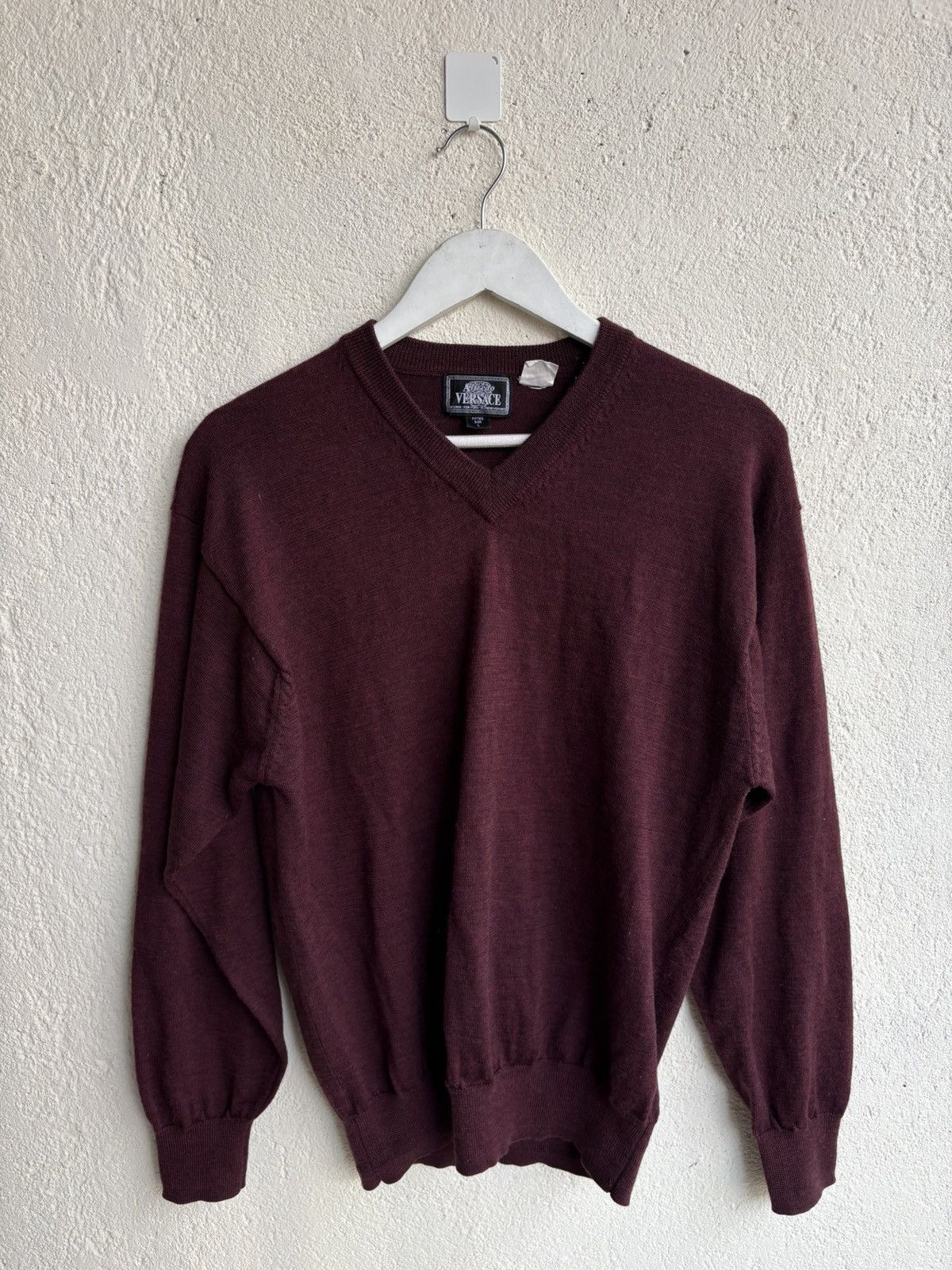 Versace 80s Vintage Versace knit basic red blood Size US S / EU 44-46 / 1 - 5 Thumbnail
