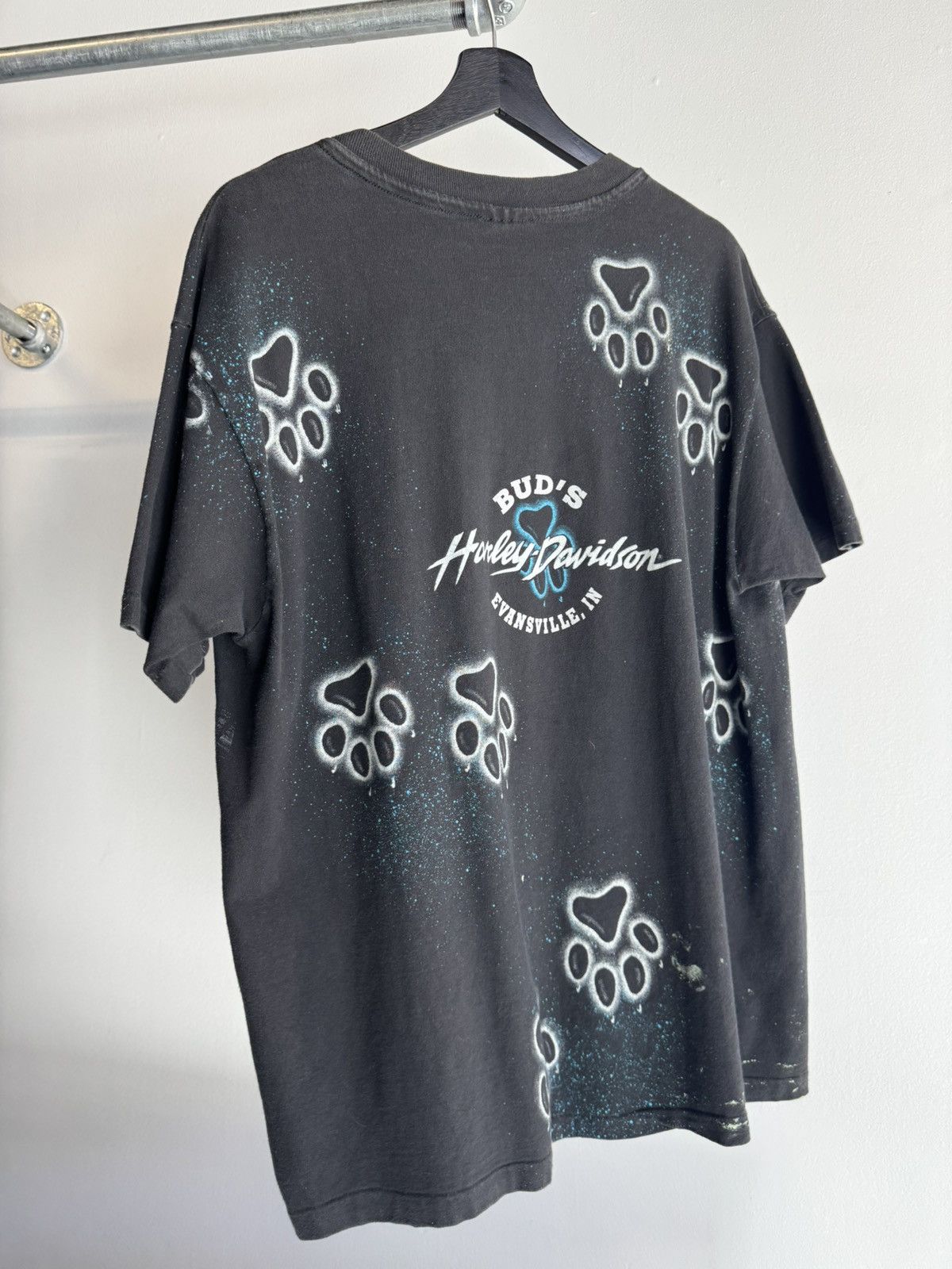 Harley Davidson Vintage 90’s Harley Davidson Wolf AOP tee Size US L / EU 52-54 / 3 - 2 Thumbnail