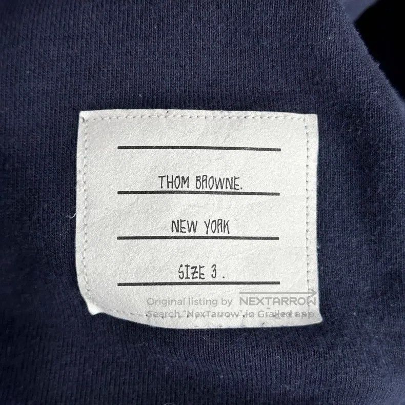 Thom Browne Thom Browne Navy Blue Classic Hoodie Size US L / EU 52-54 / 3 - 4 Thumbnail