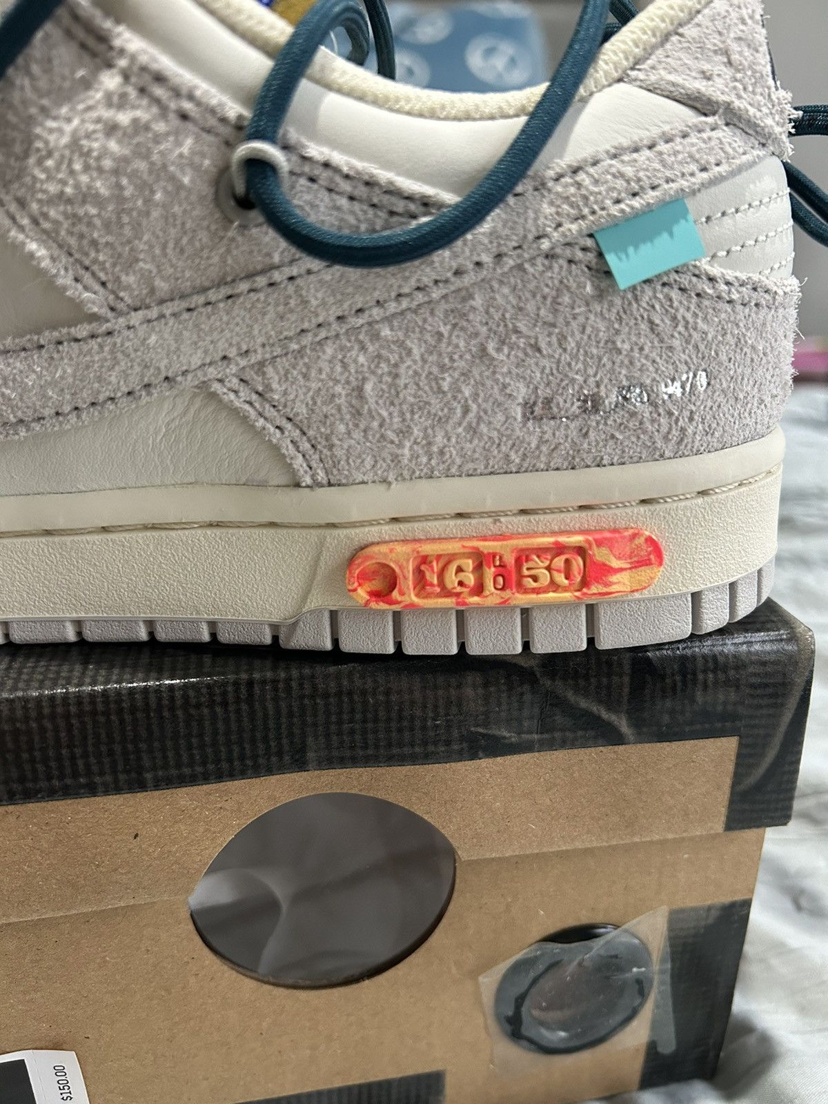 Nike × Off-White × Virgil Abloh Nike Dunk Low Off White Lot 16 Size US 10 / EU 43 - 8 Thumbnail