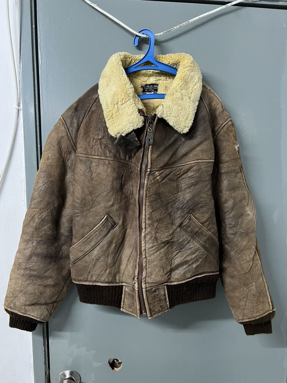 Vintage AVIREX B6 SHREPA SHIP SKIN JACKET Size US L / EU 52-54 / 3 - 2 Thumbnail