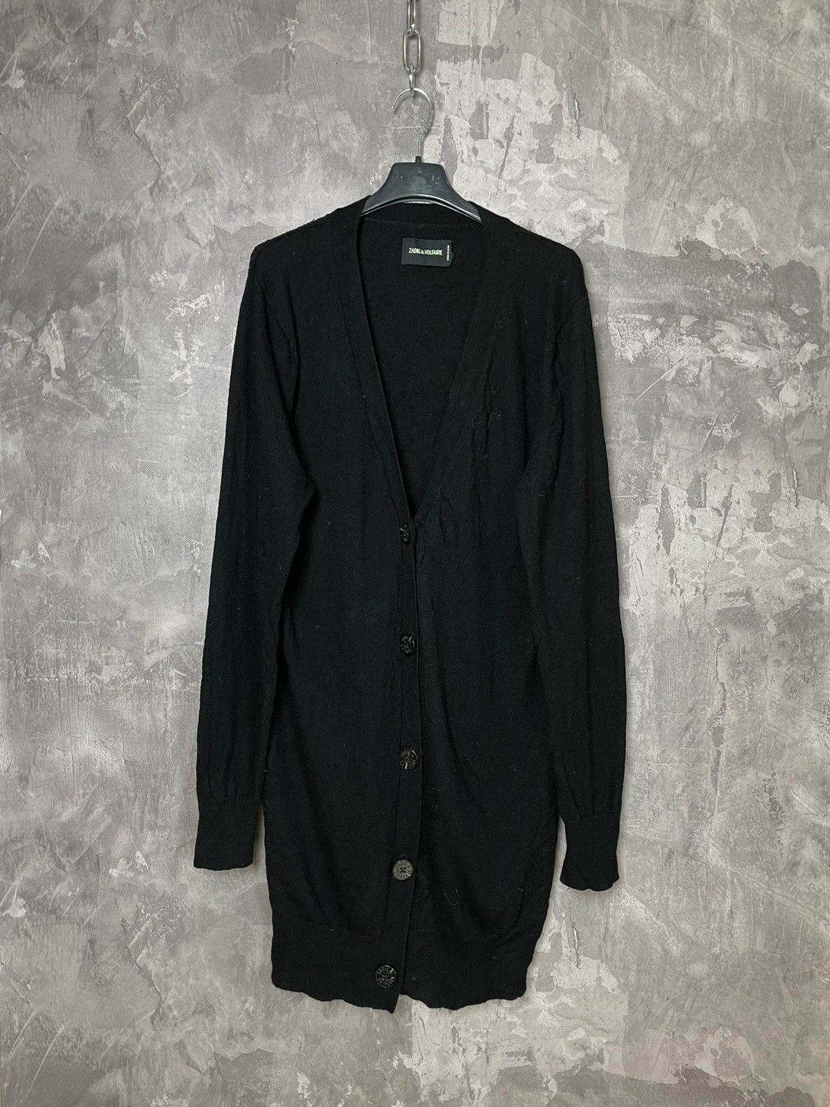 Zadig & Voltaire Zadig & Voltaire Y2K Cashmere Hype Distressed Sweater Size L / US 10 / IT 46 - 1 Thumbnail