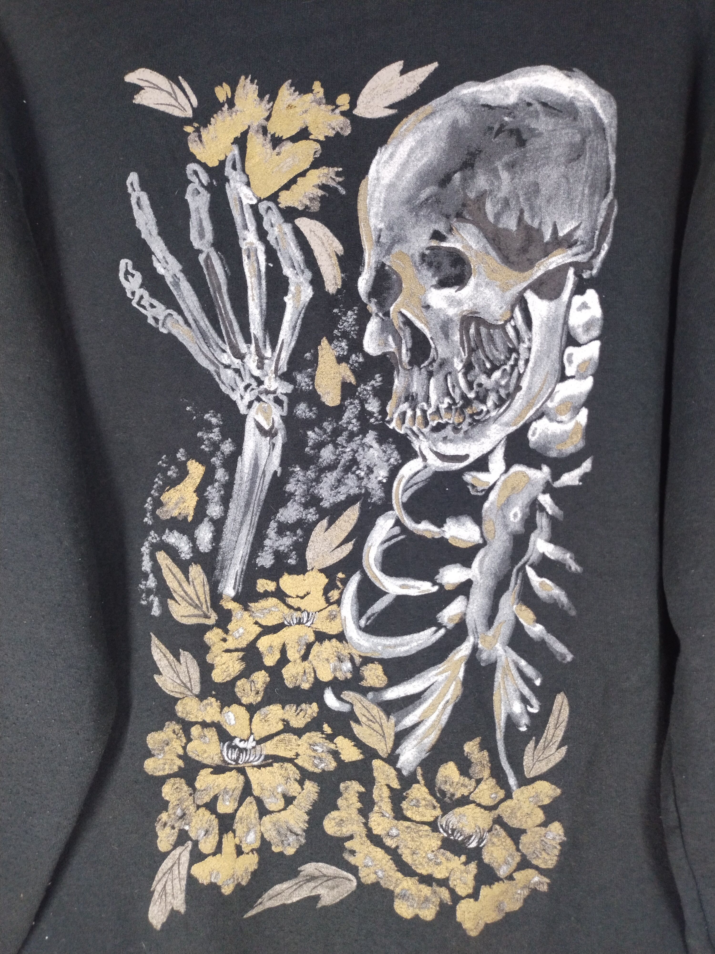 Karakuri Tamashii Vintage Skulls Sukajan Juraku Zipper Hoodie Size US L / EU 52-54 / 3 - 11 Thumbnail