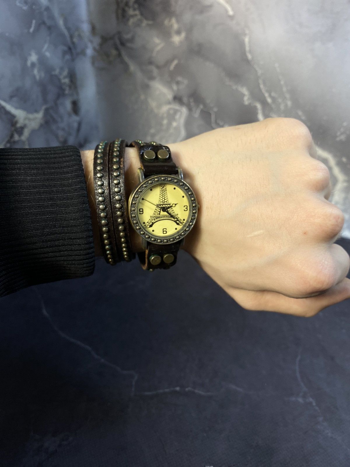 Japanese Brand × Vintage Stylish Eiffel Tower Dial Watch Japanese Brand ✨ Size ONE SIZE - 3 Thumbnail
